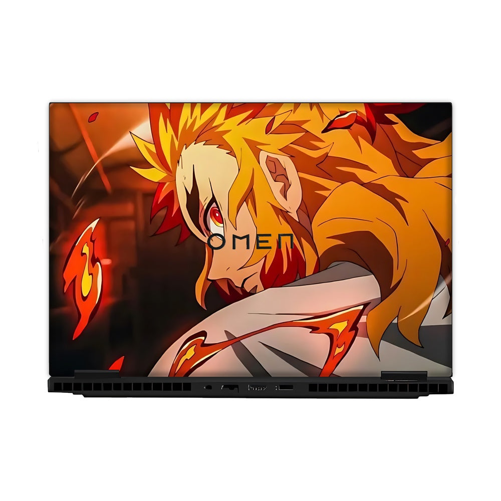 Flame Hashira skin on Hp Omen Gaming 16-AM0241TX by Decalz