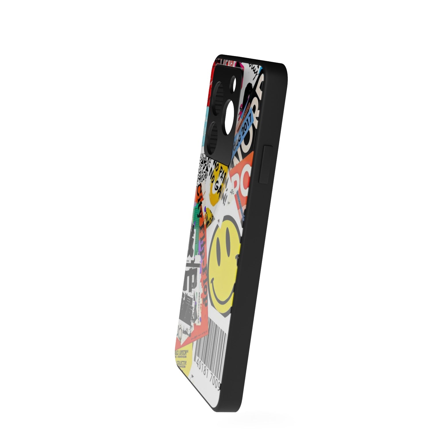 Flip Flop printed metal phone case - side view