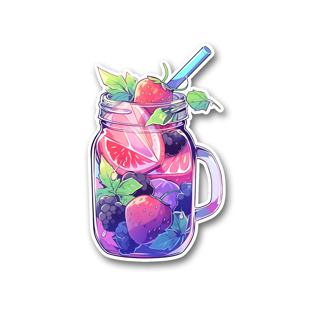 Fruit And Berry Drink Sticker