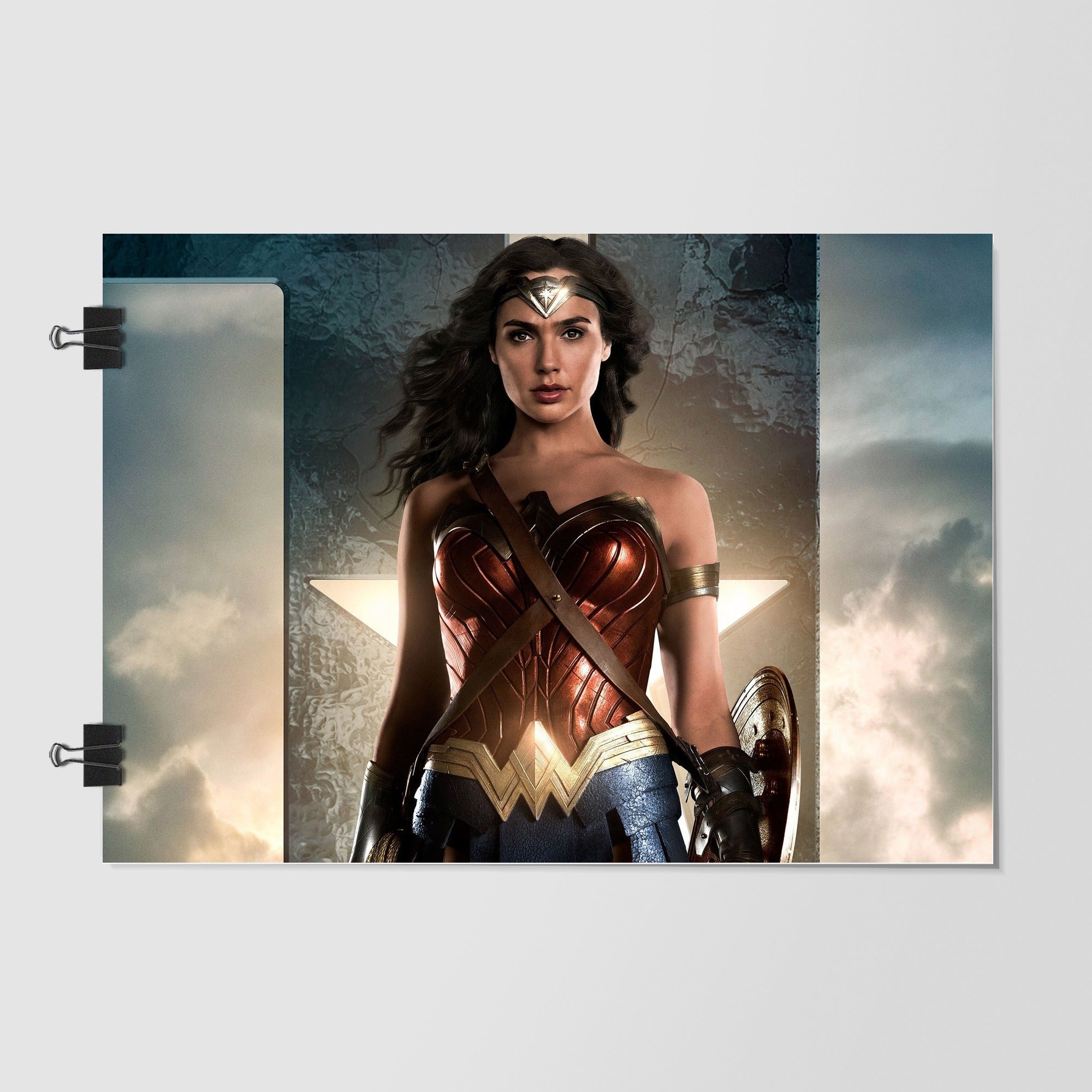 Gal Gadot As Wonder Woman Gray Dramatic Lighting by Decalz