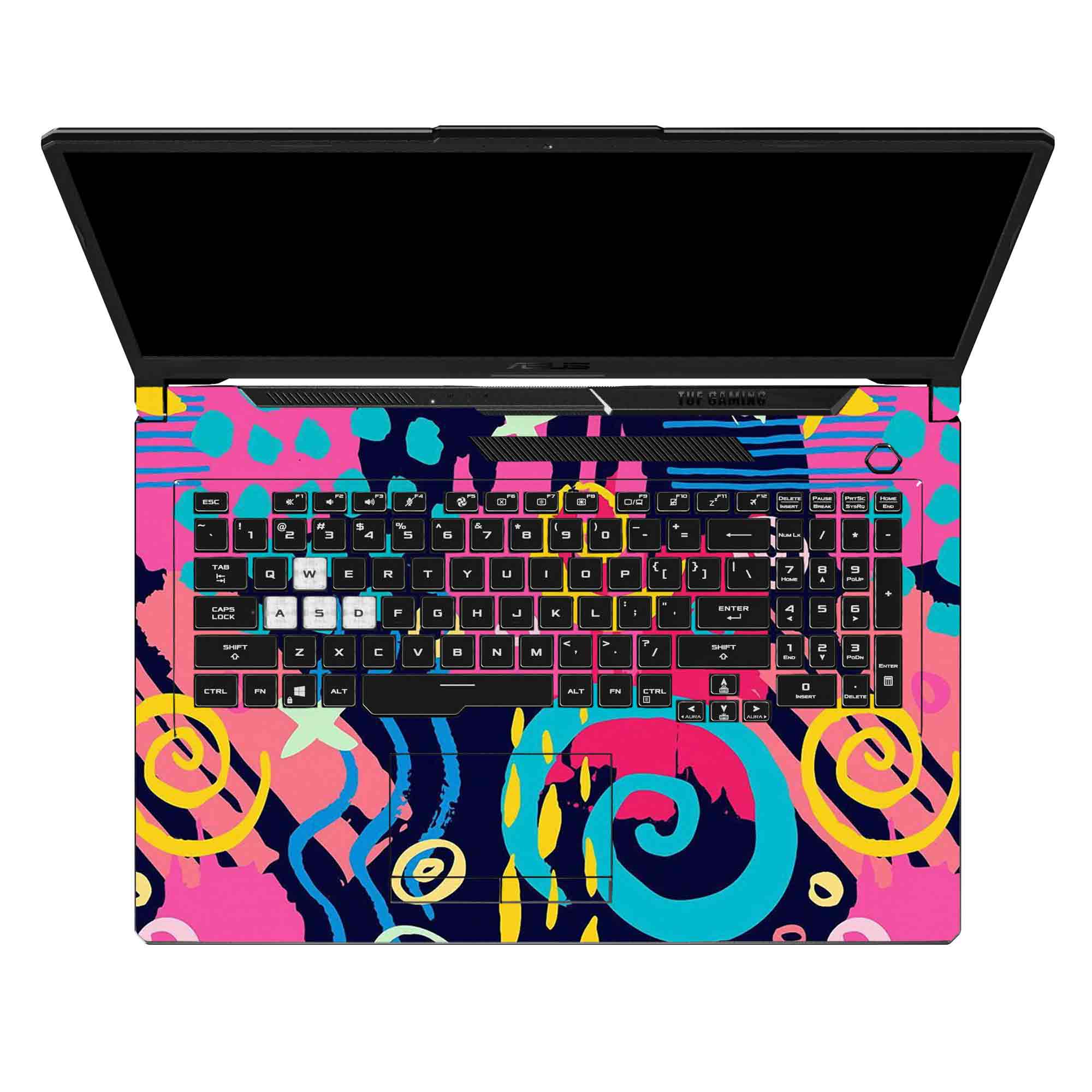Geometric Neon Graphic - Laptop Skins