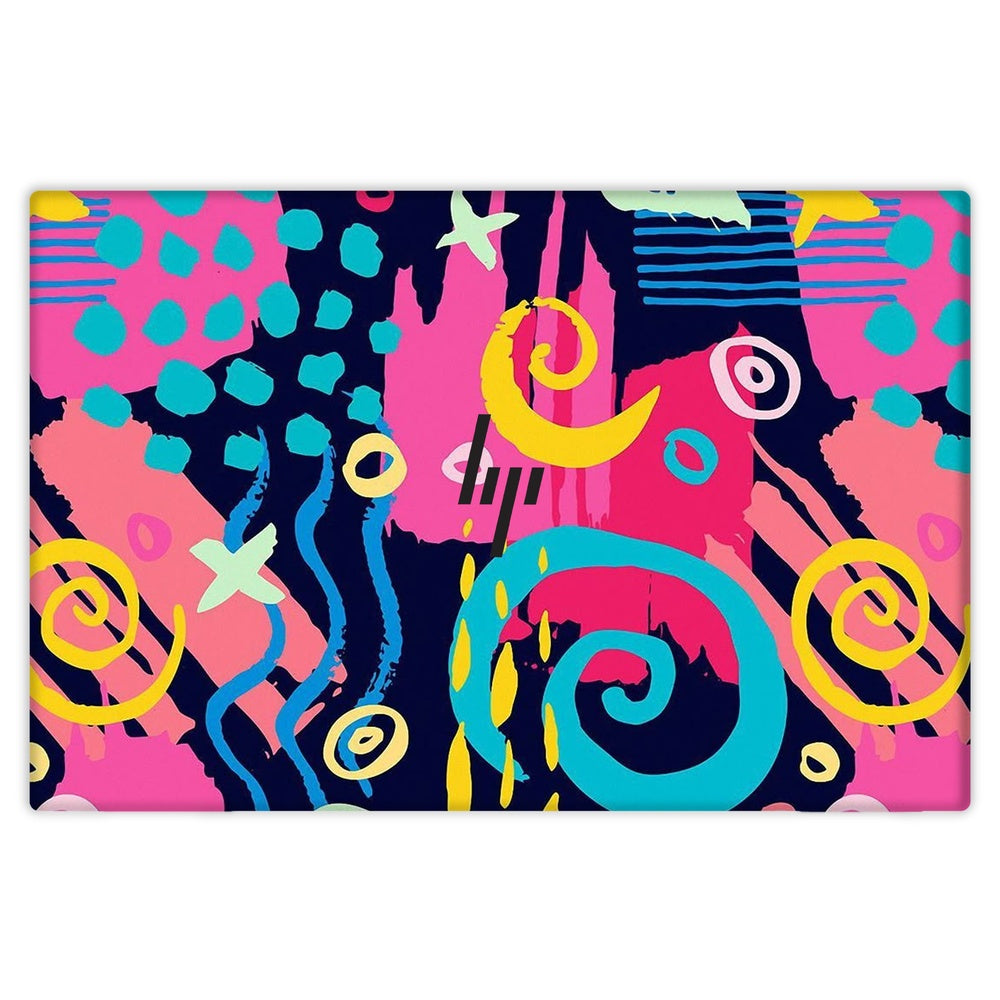 Geometric Neon Graphic skin on Hp Elitebook 840 G7 by Decalz