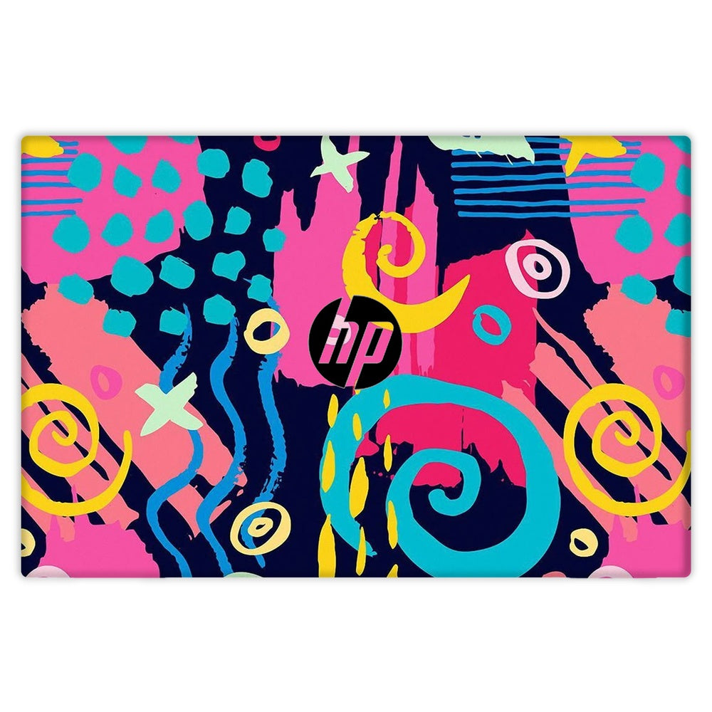 Geometric Neon Graphic skin on Hp Pavilion 14 DV0042UR by Decalz