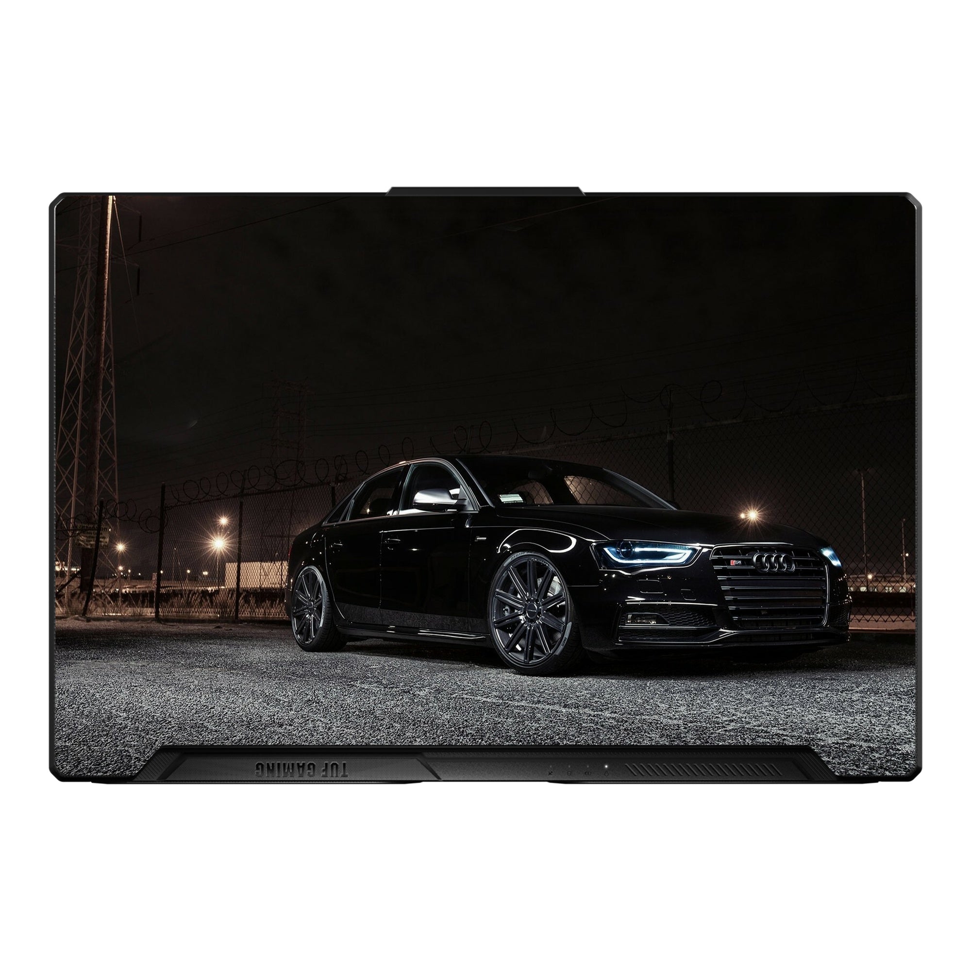 German Black Sports Car Front Angle by Decalz