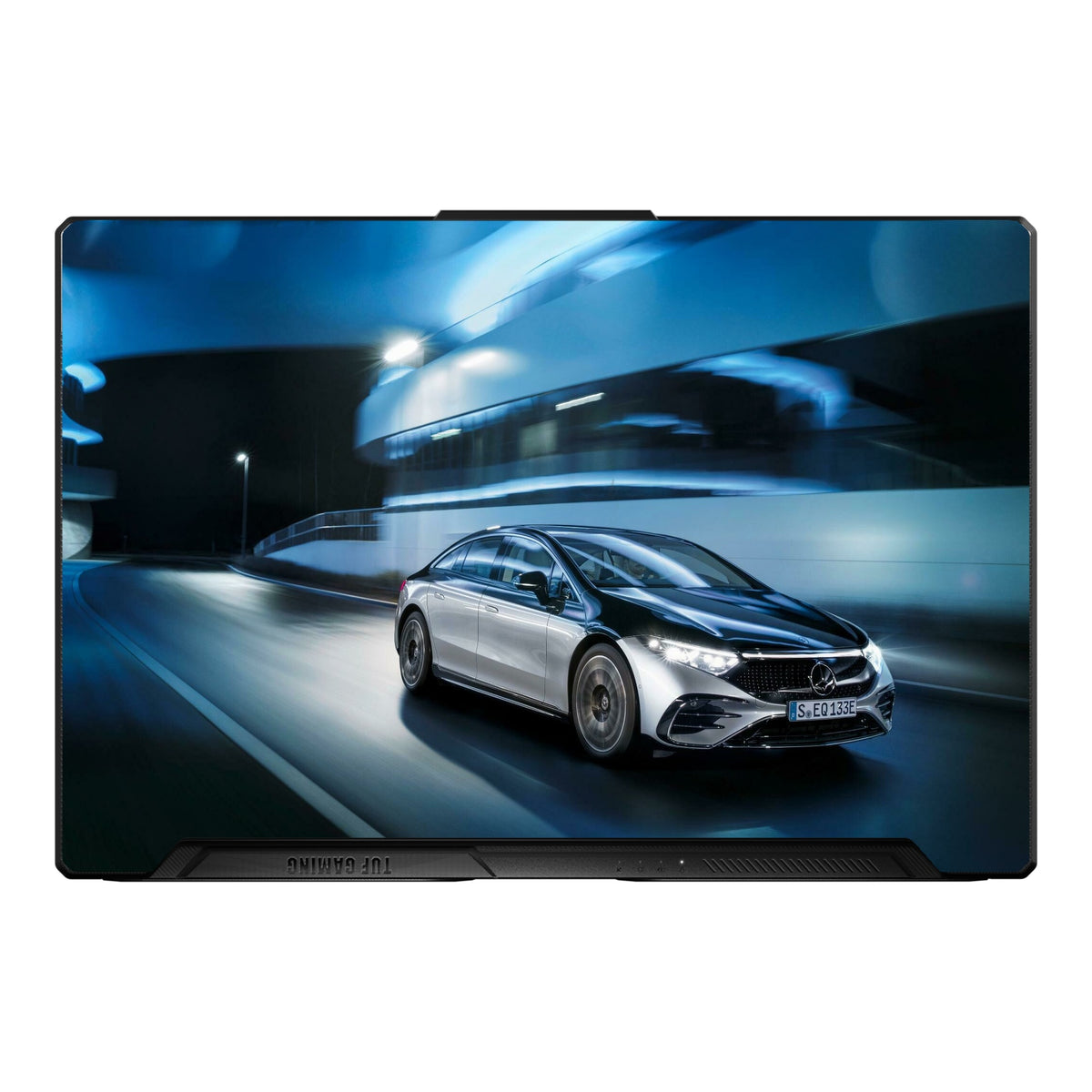 German Electric Sedan Black Night Scene by Decalz