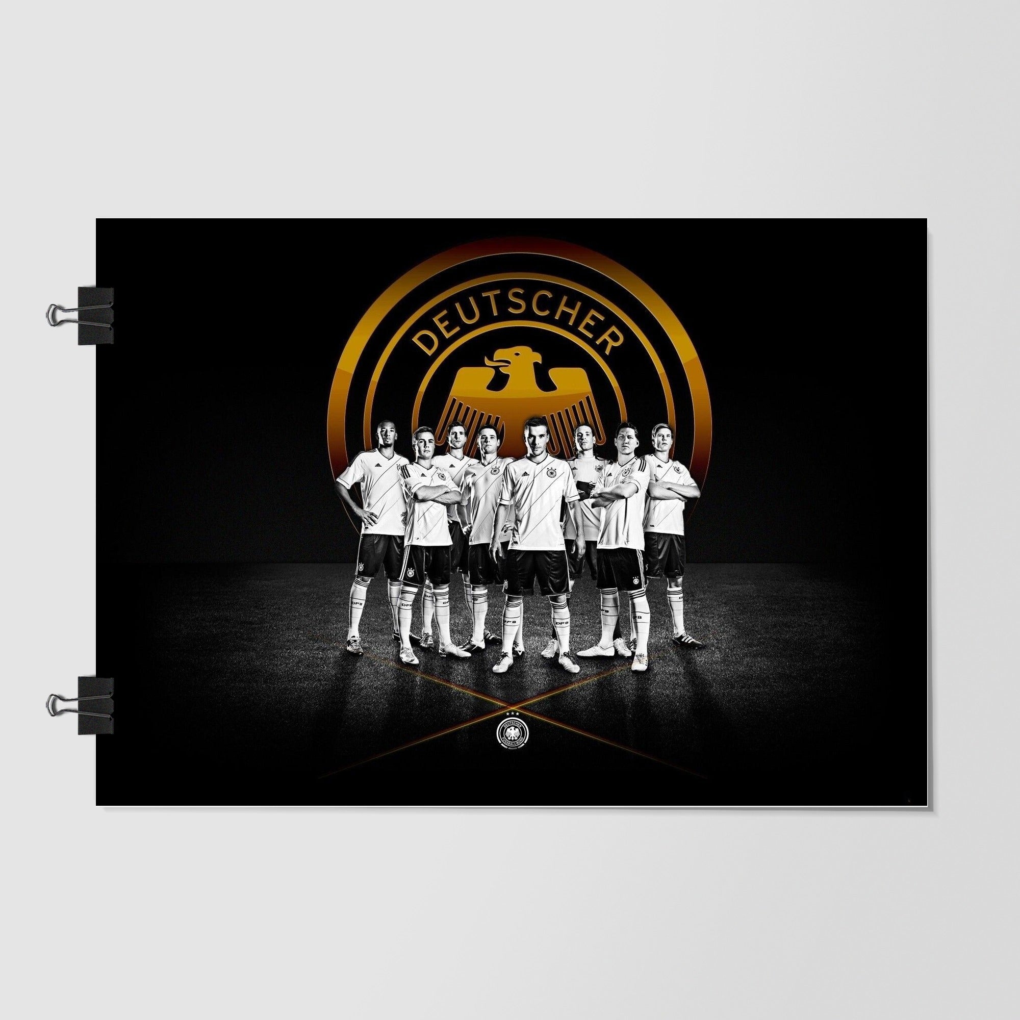 Germany National Football Team Black Studio Shot by Decalz