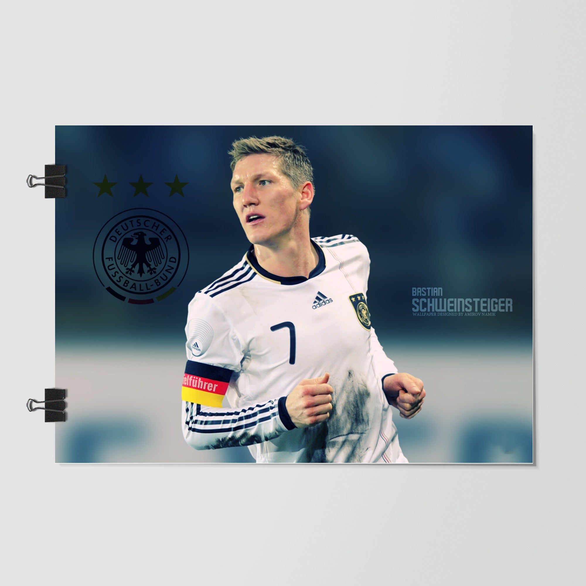 Germany National Football Team Gray Studio Shot by Decalz