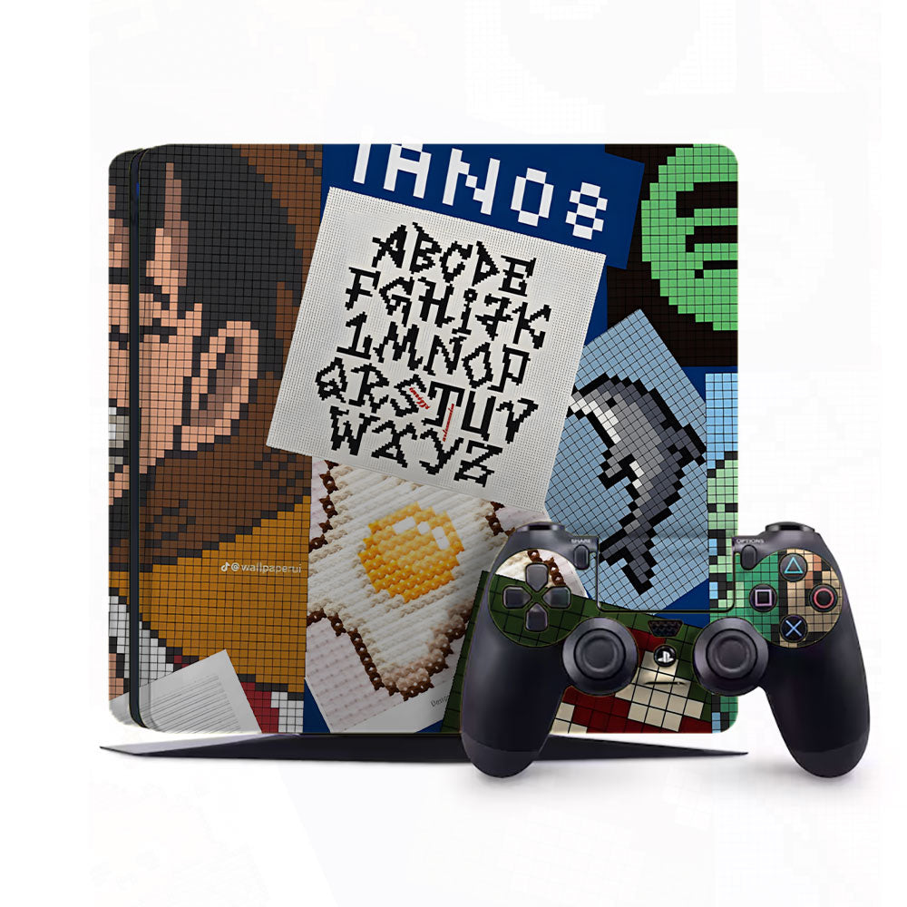 Glitch Pop PlayStation 4 Slim Skins & Wraps