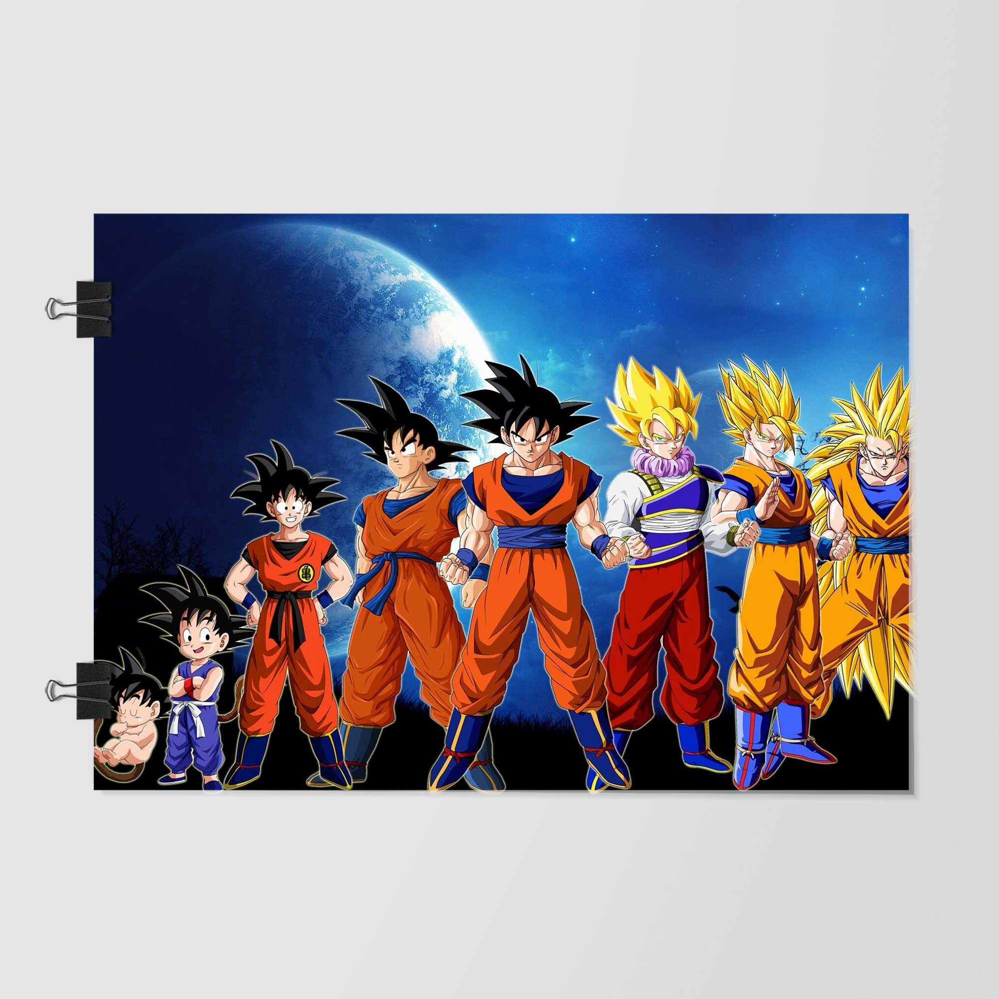 Goku Transformation Lineup Poster