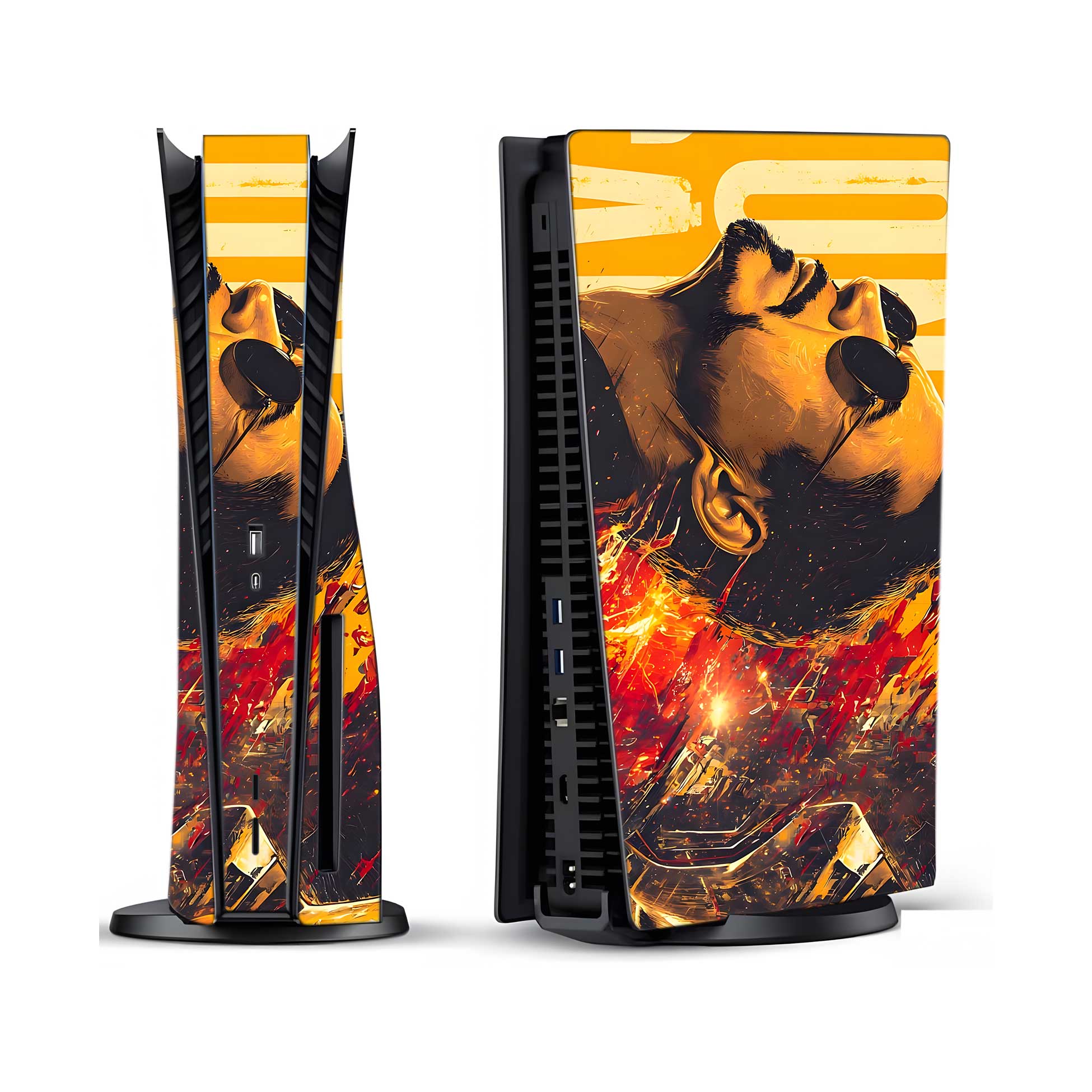Golden Avenger PlayStation 5 Fat Skins & Wraps