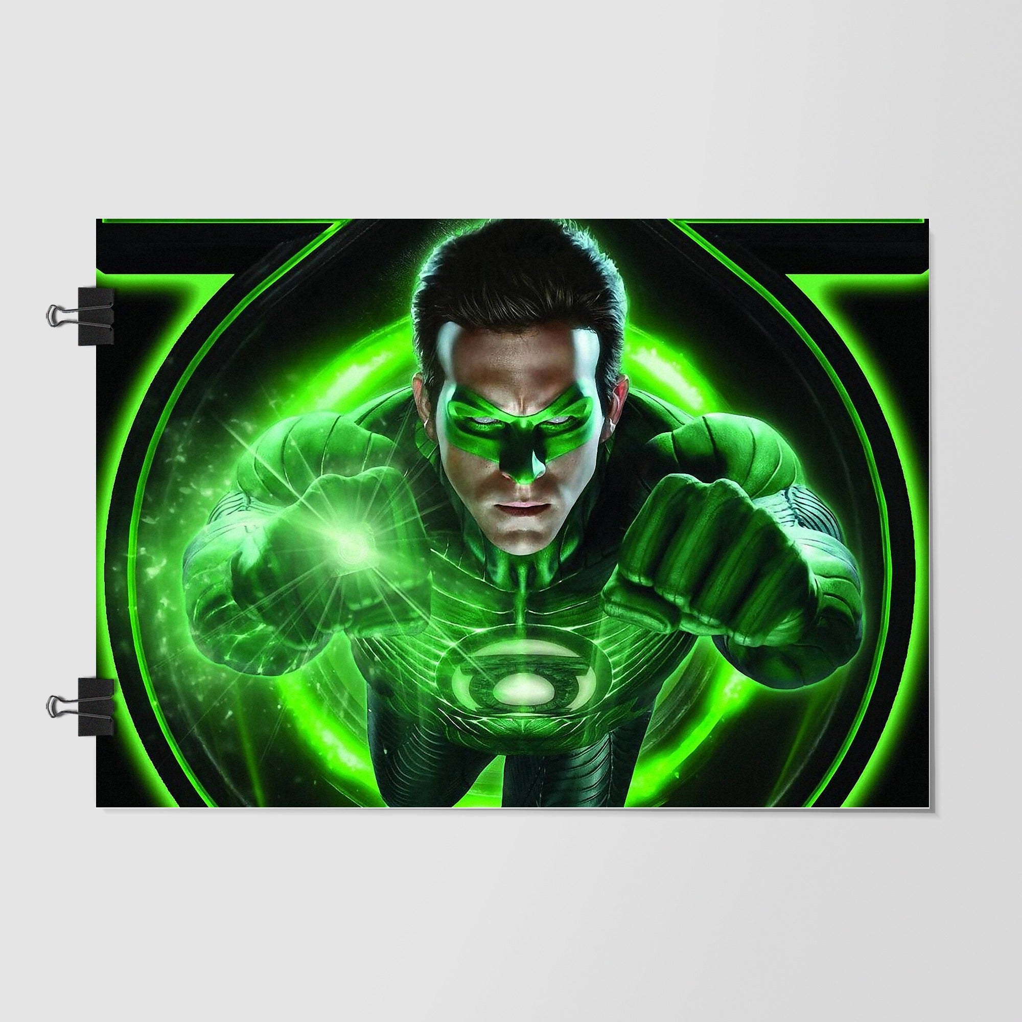 Green Lantern Black Action Pose by Decalz