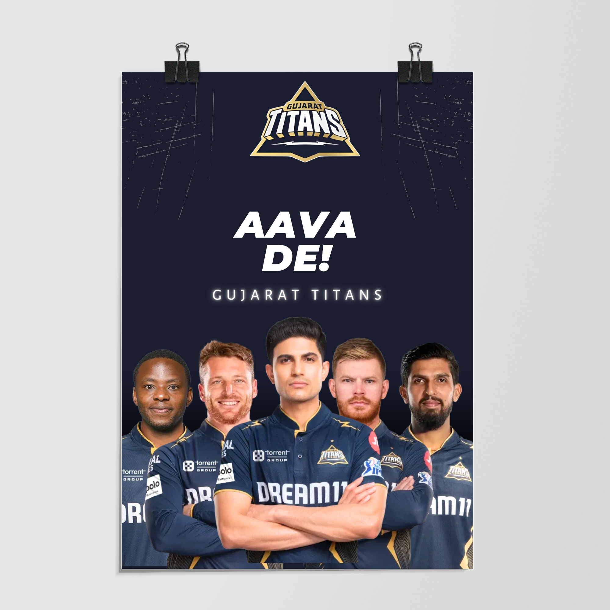 Gujarat Titans Aava De by Decalz