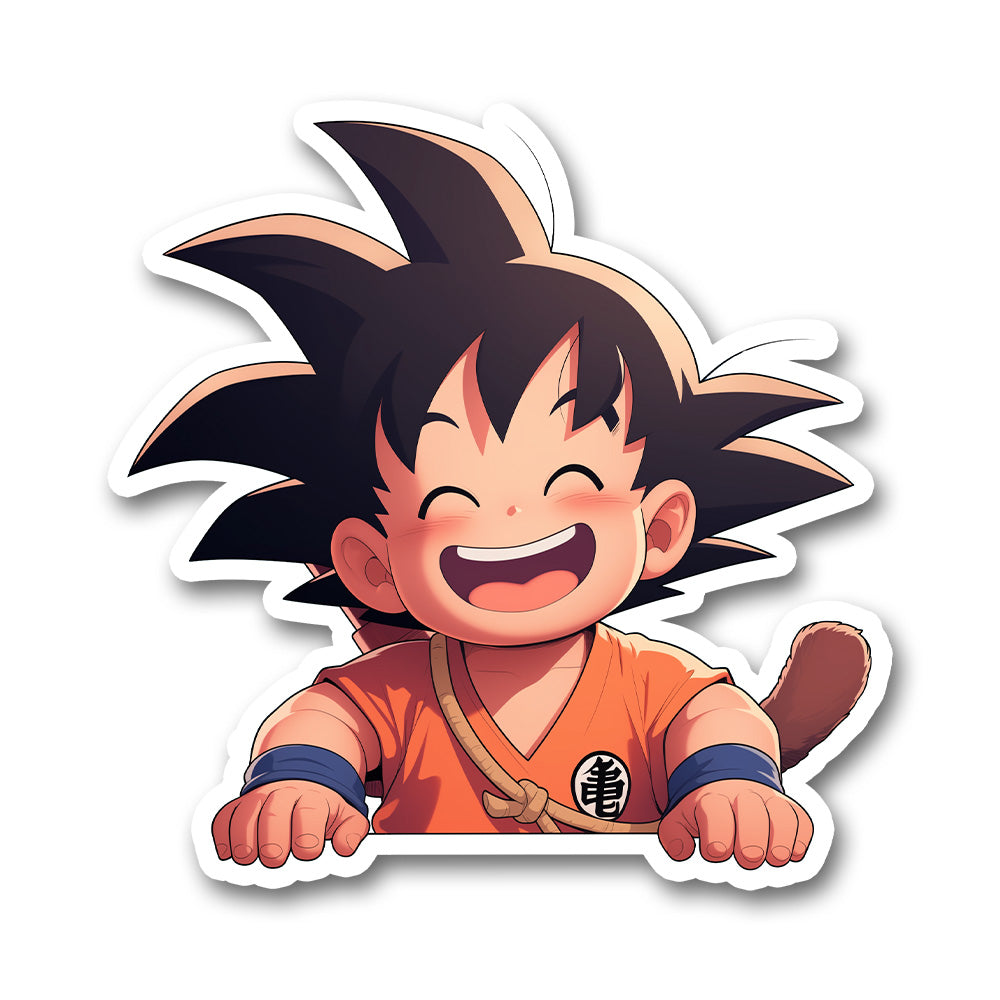 Happy Kid Goku Dragon Ball Sticker