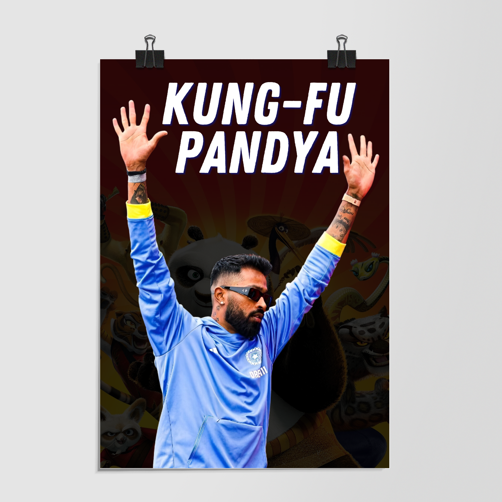 Hardik Pandya Kung Fu Pandya by Decalz