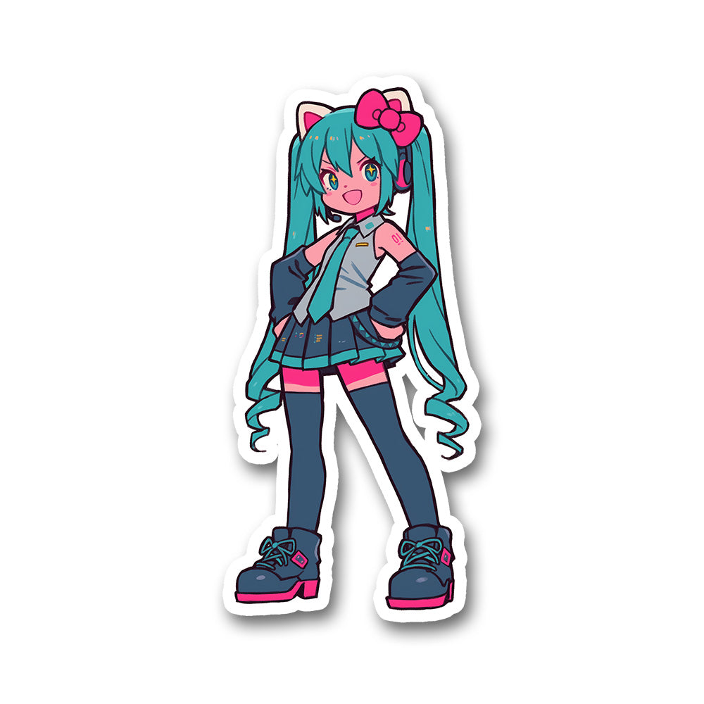 Hatsune Miku Kawaii Anime Sticker