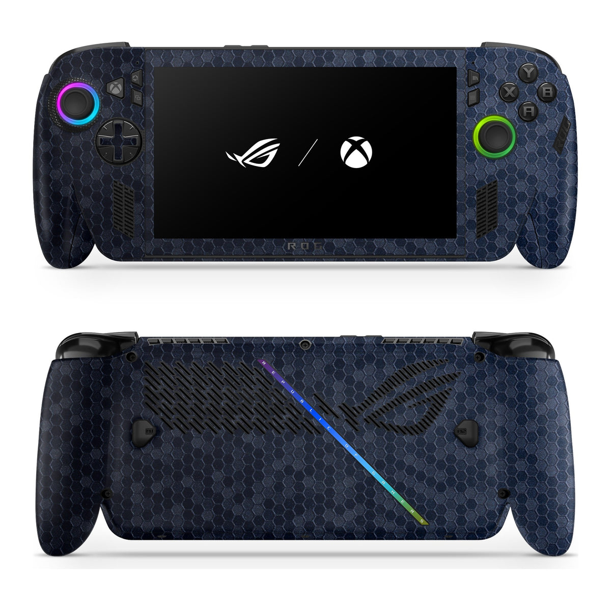 Honeycomb Blue Asus ROG Xbox Ally skin by Decalz