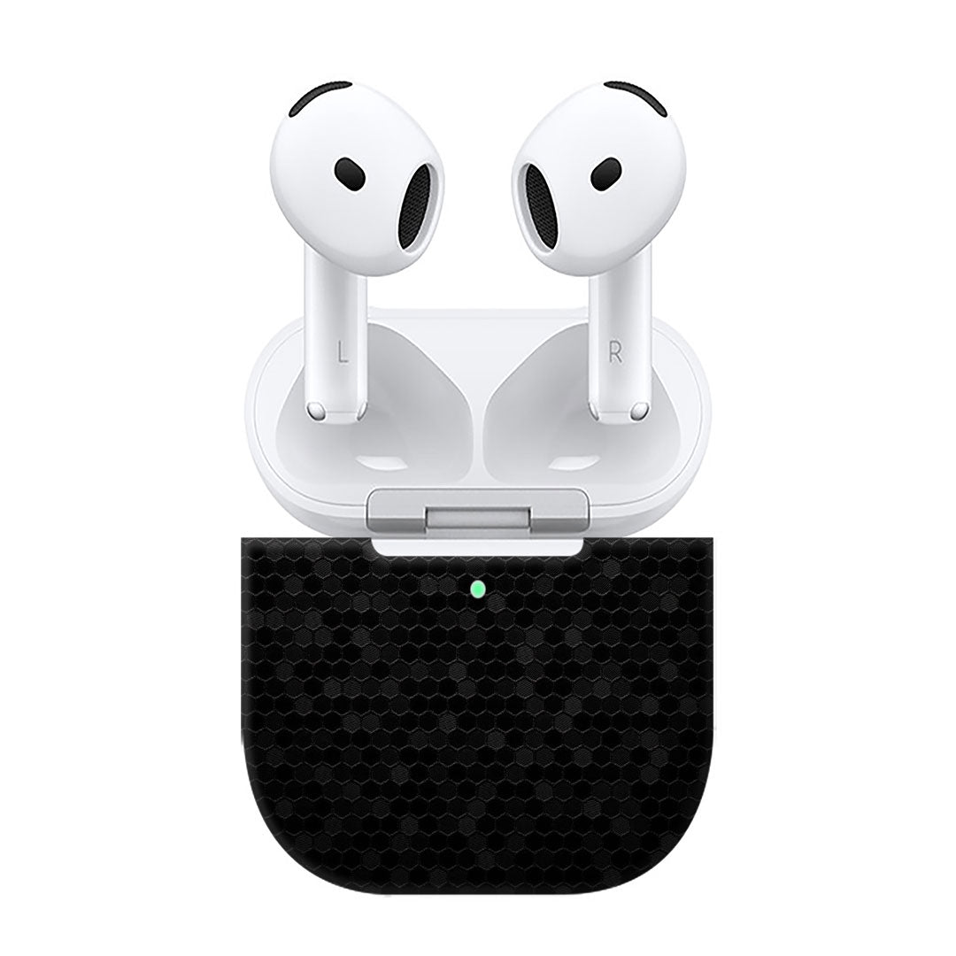 Airpods 4 Honeycomb Black Skins