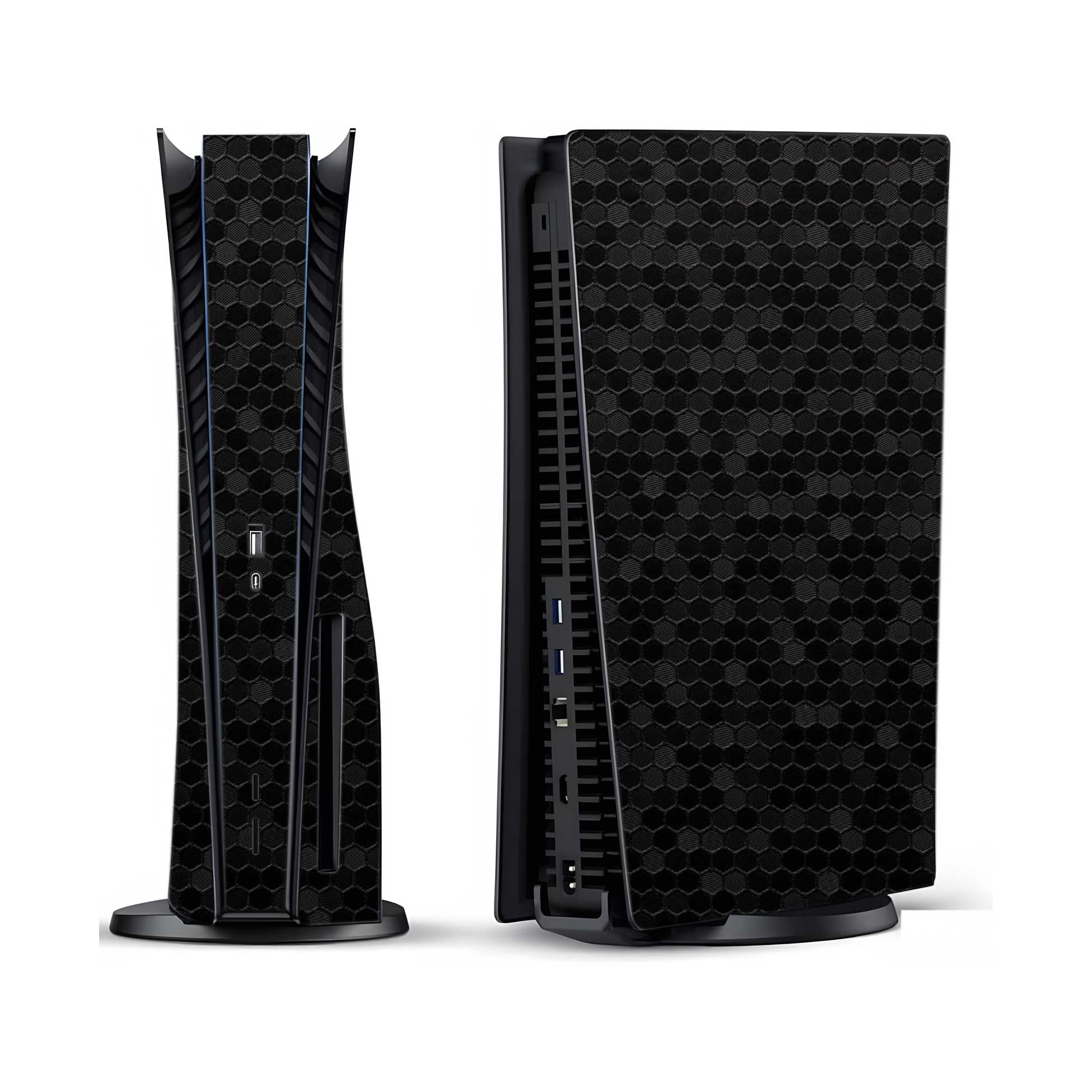 Honeycomb Black PlayStation 5 Fat Skins & Wraps