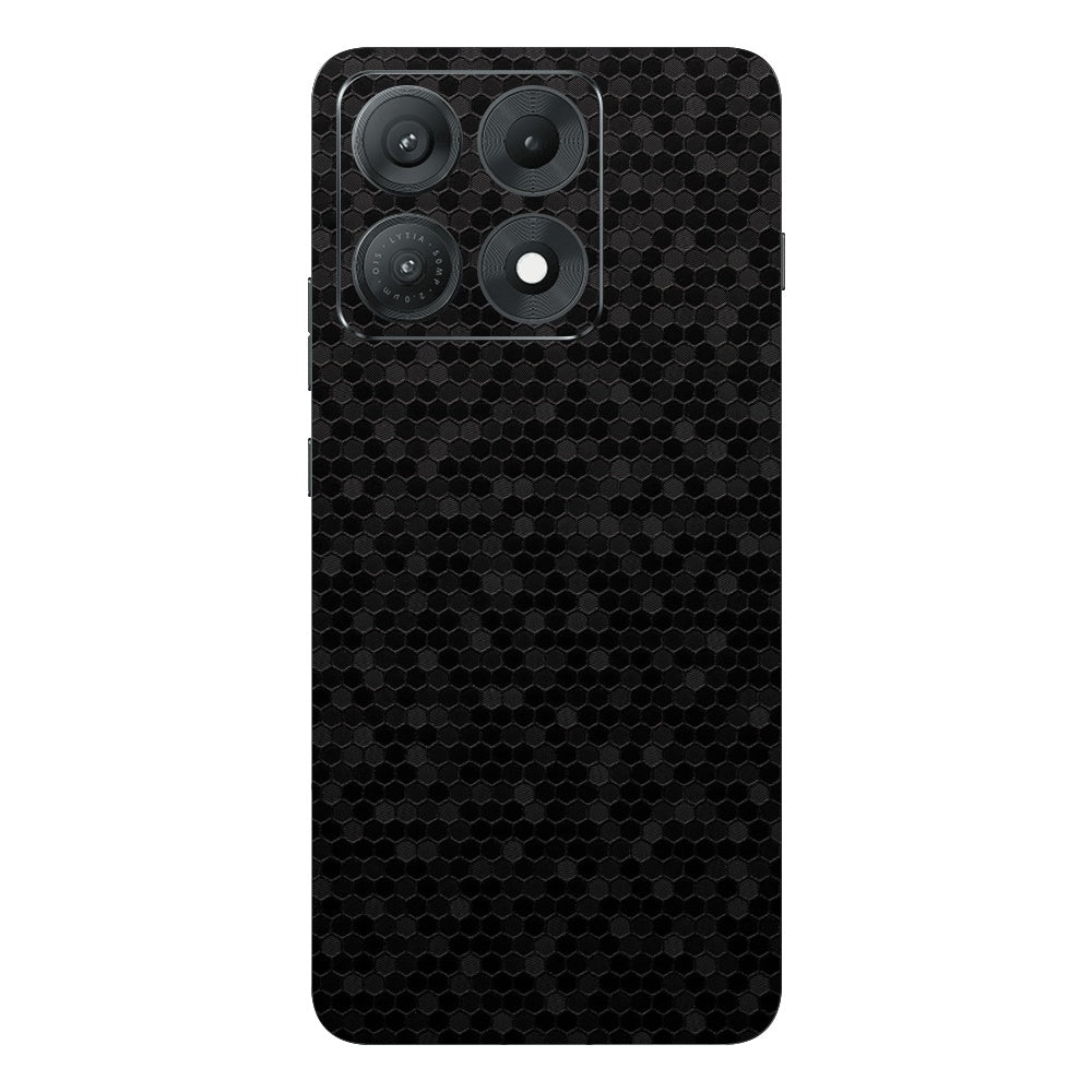 Honeycomb Black skin on Moto Edge 70 Max (5G) by Decalz