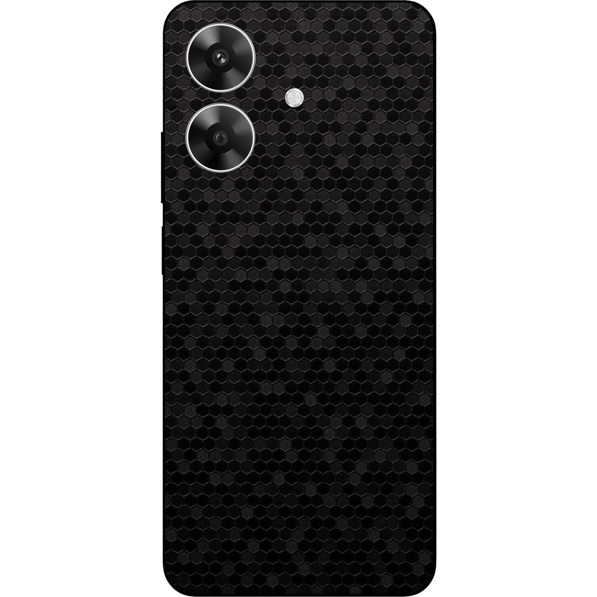 Honeycomb Black skin on Realme Narzo N61 by Decalz