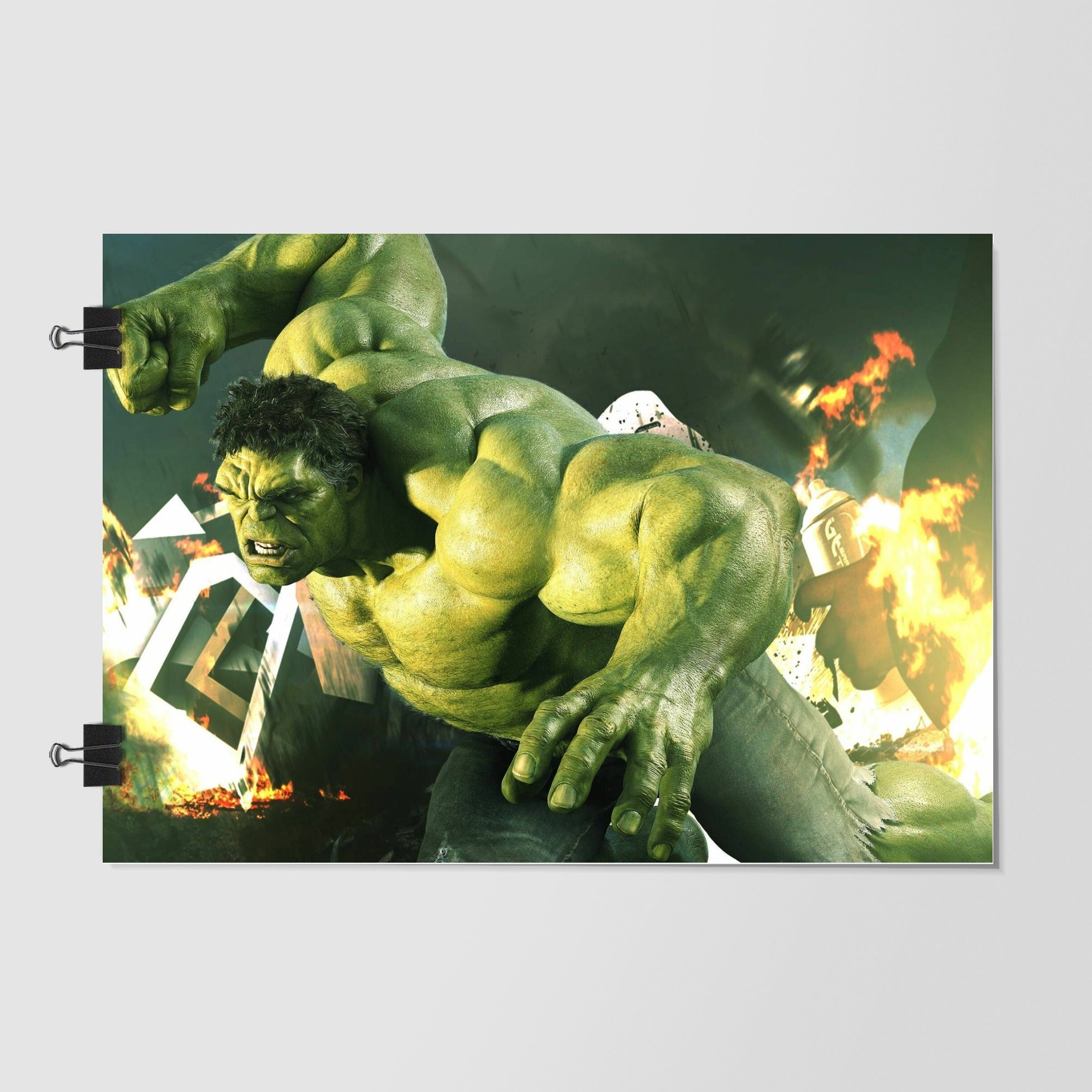 Hulk Gray Dramatic Lighting by Decalz