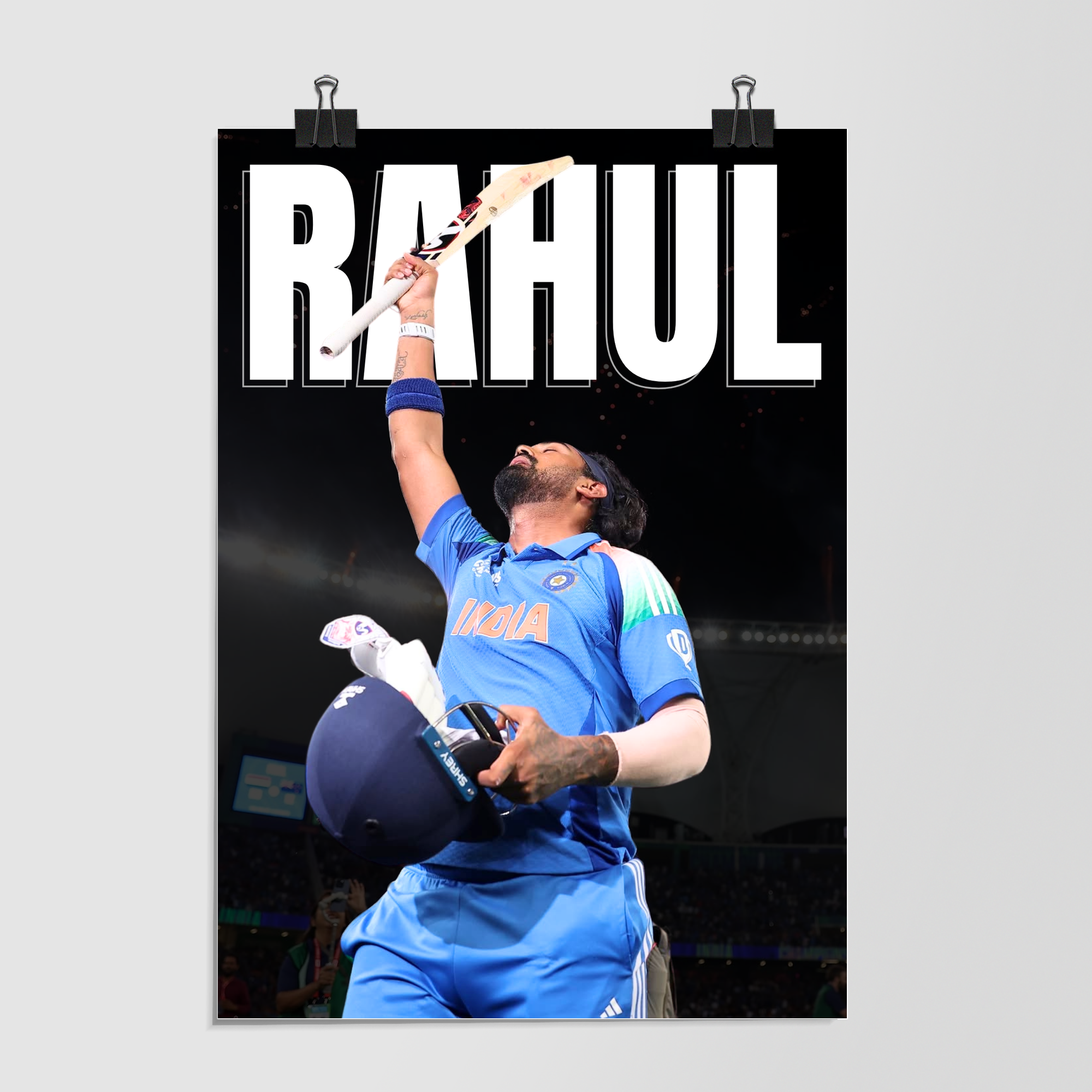 Indian Cricket Gray Night Scene by Decalz