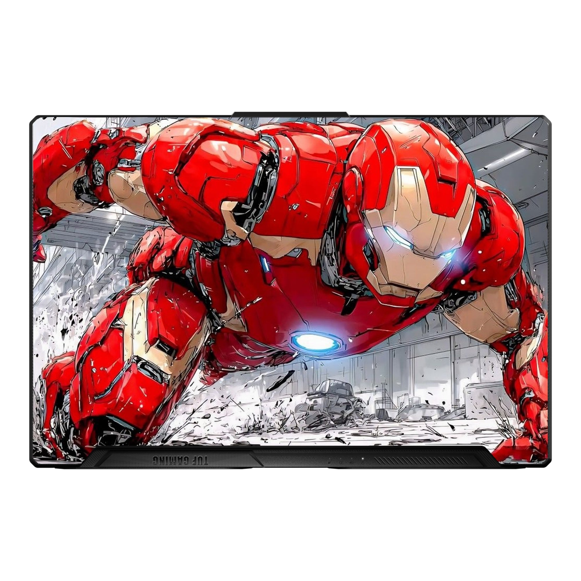 Iron Man Crouch Pose by Decalz