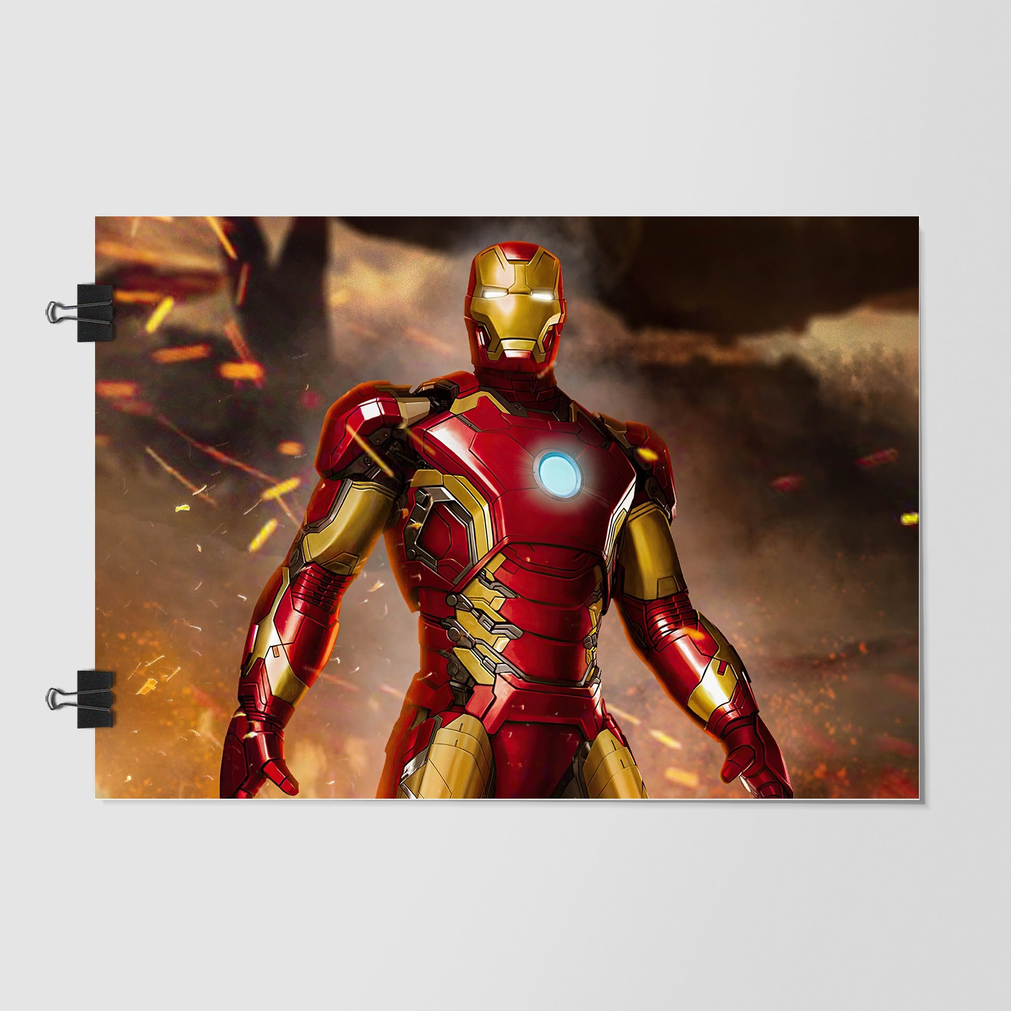 Iron Man Black Dramatic Lighting by Decalz