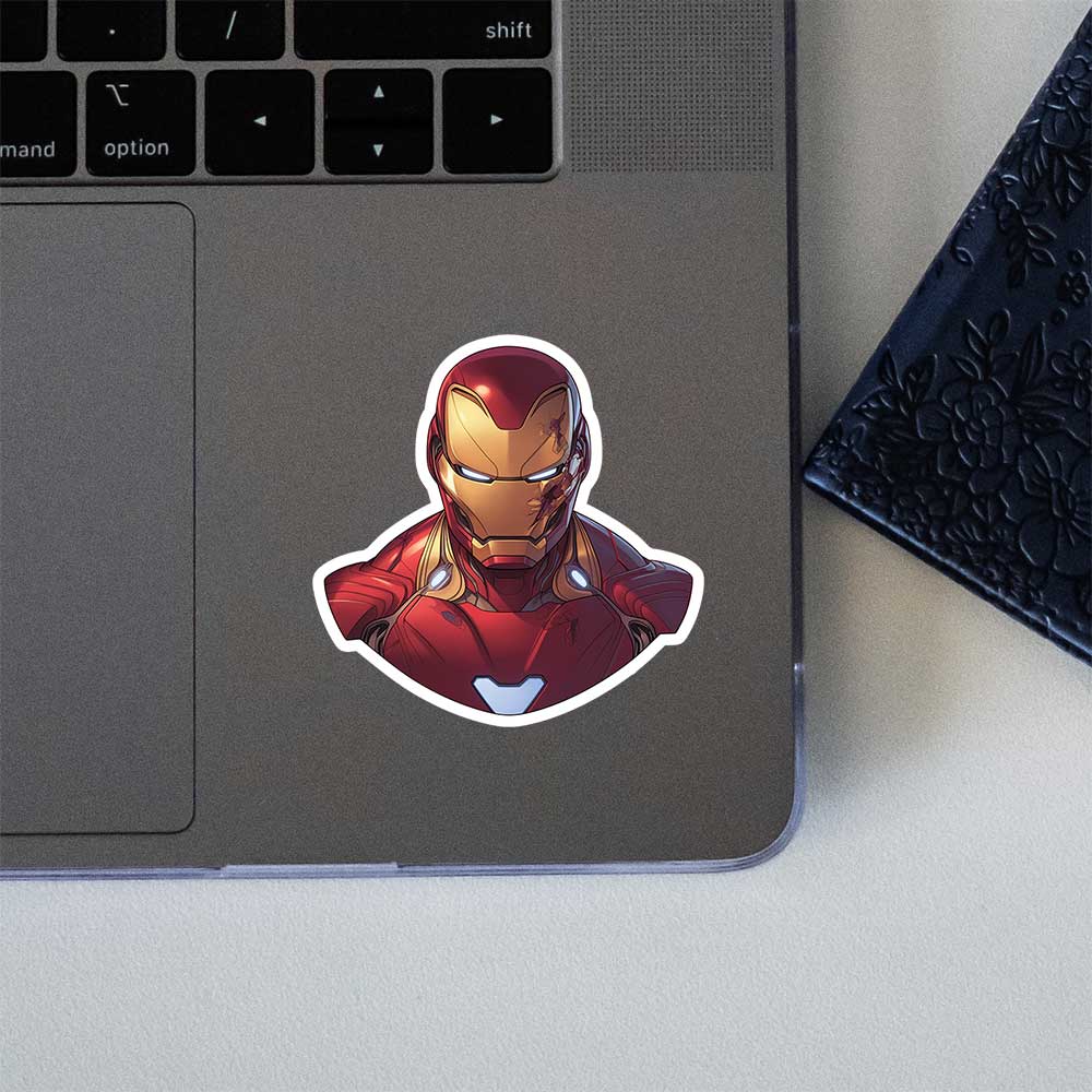 Iron Man Comic Style Hero Sticker