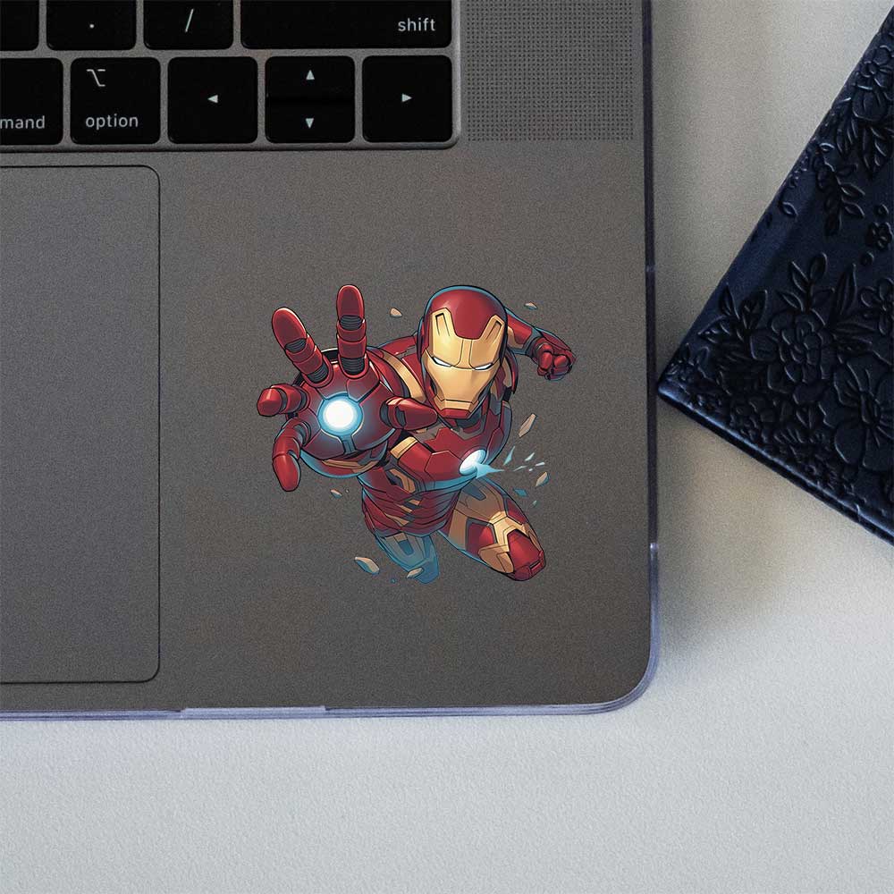 Iron Man Hero Pose Comic Style Sticker