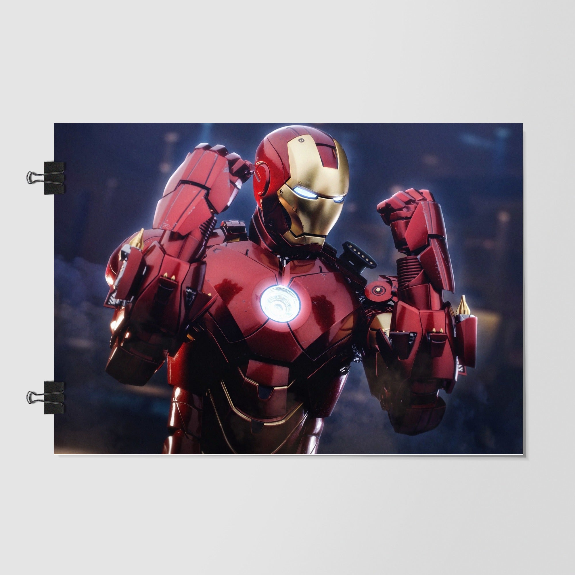 Iron Man Navy Dramatic Lighting by Decalz
