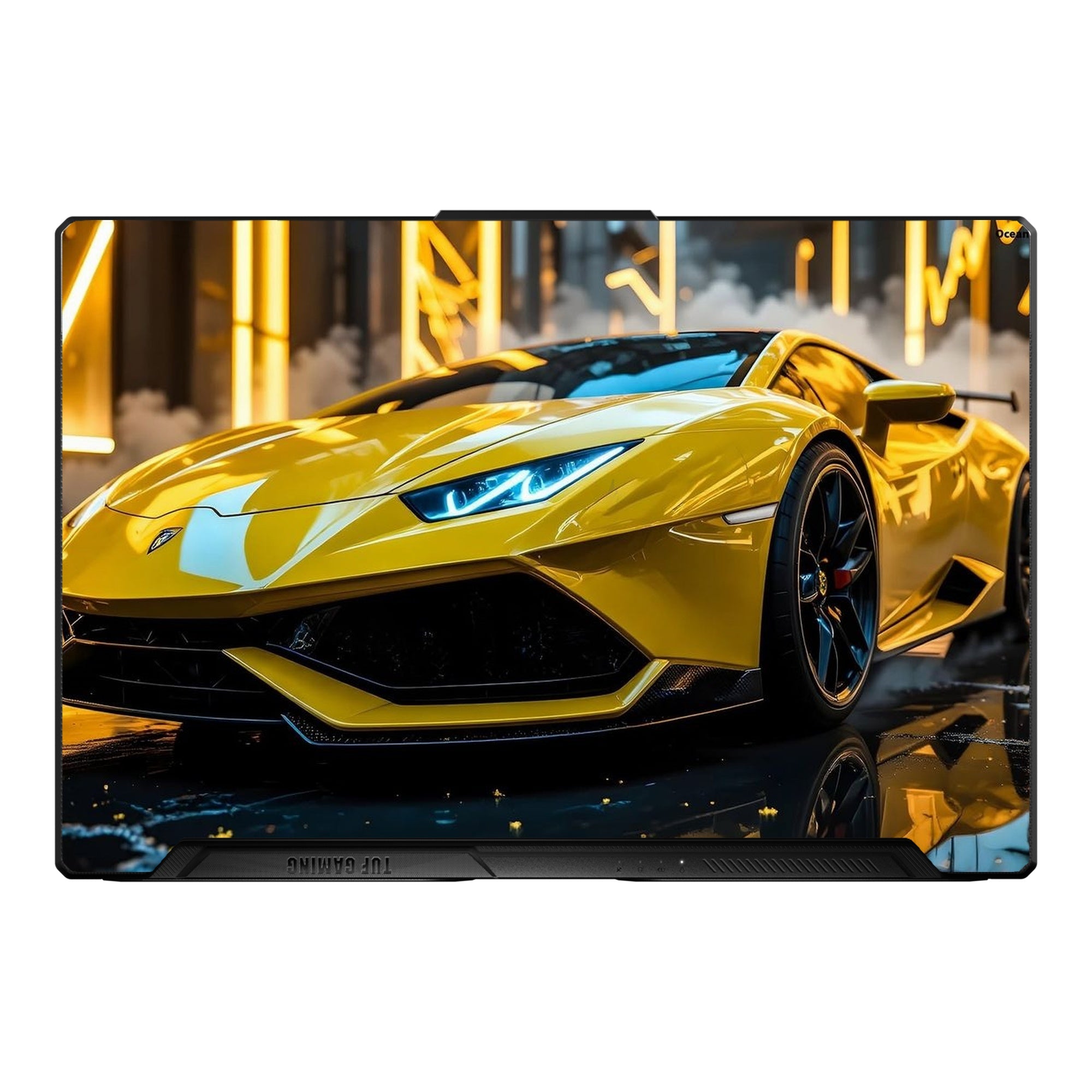Italian Track Supercar Yellow by Decalz