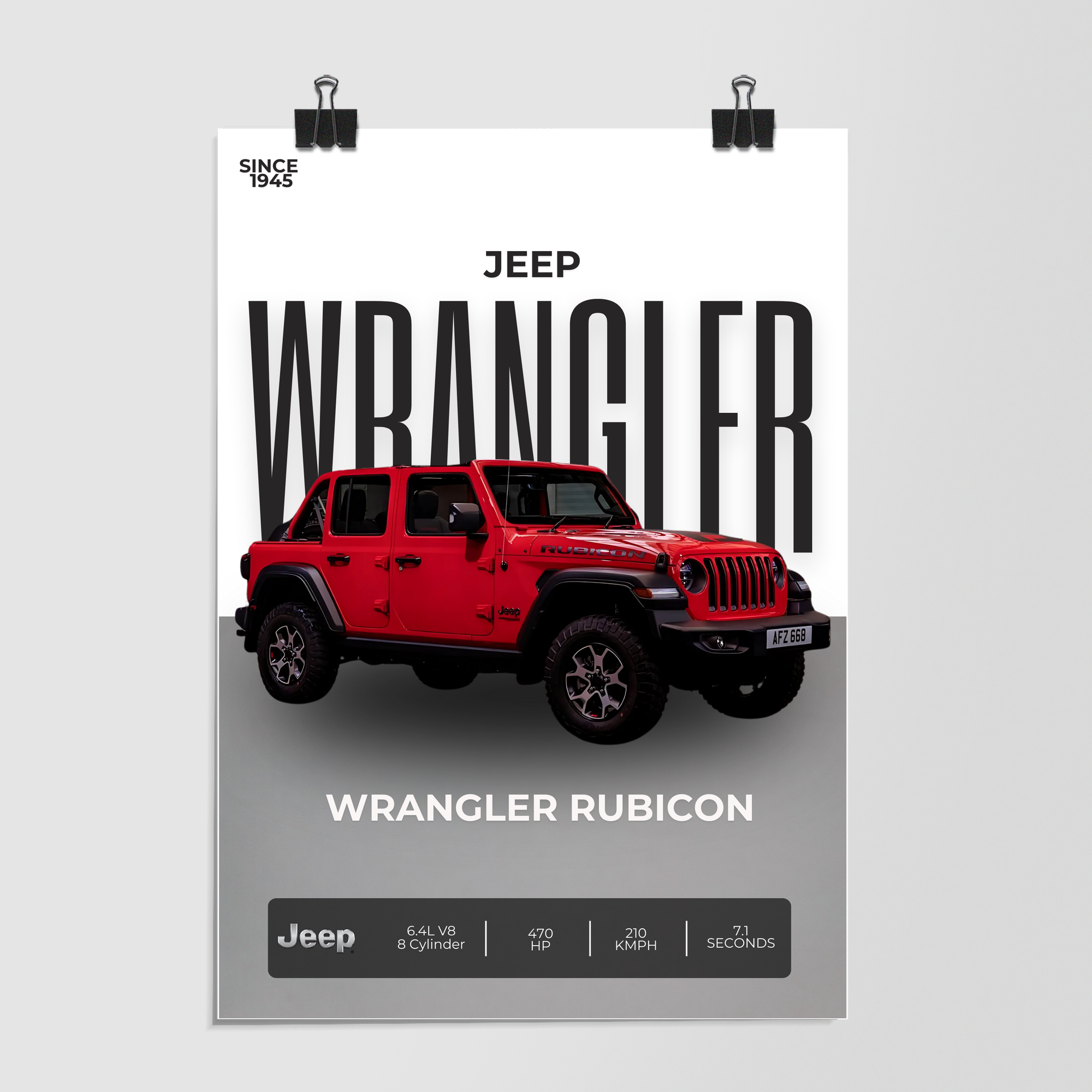 Jeep Wrangler Rubicon Red by Decalz