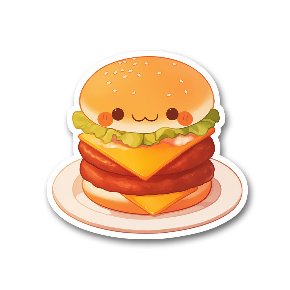 Kawaii Mcdonalds Burger Sticker