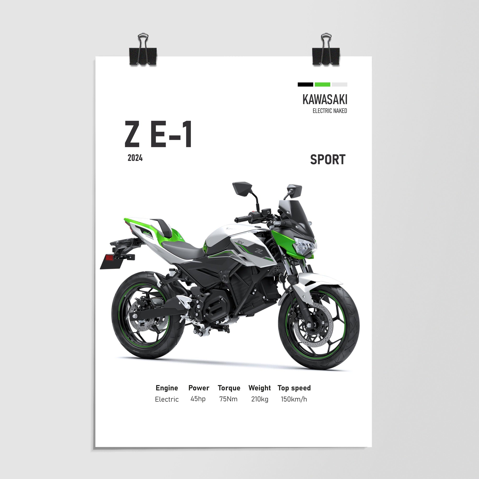 Kawasaki Electric Naked Sport Preview by Decalz