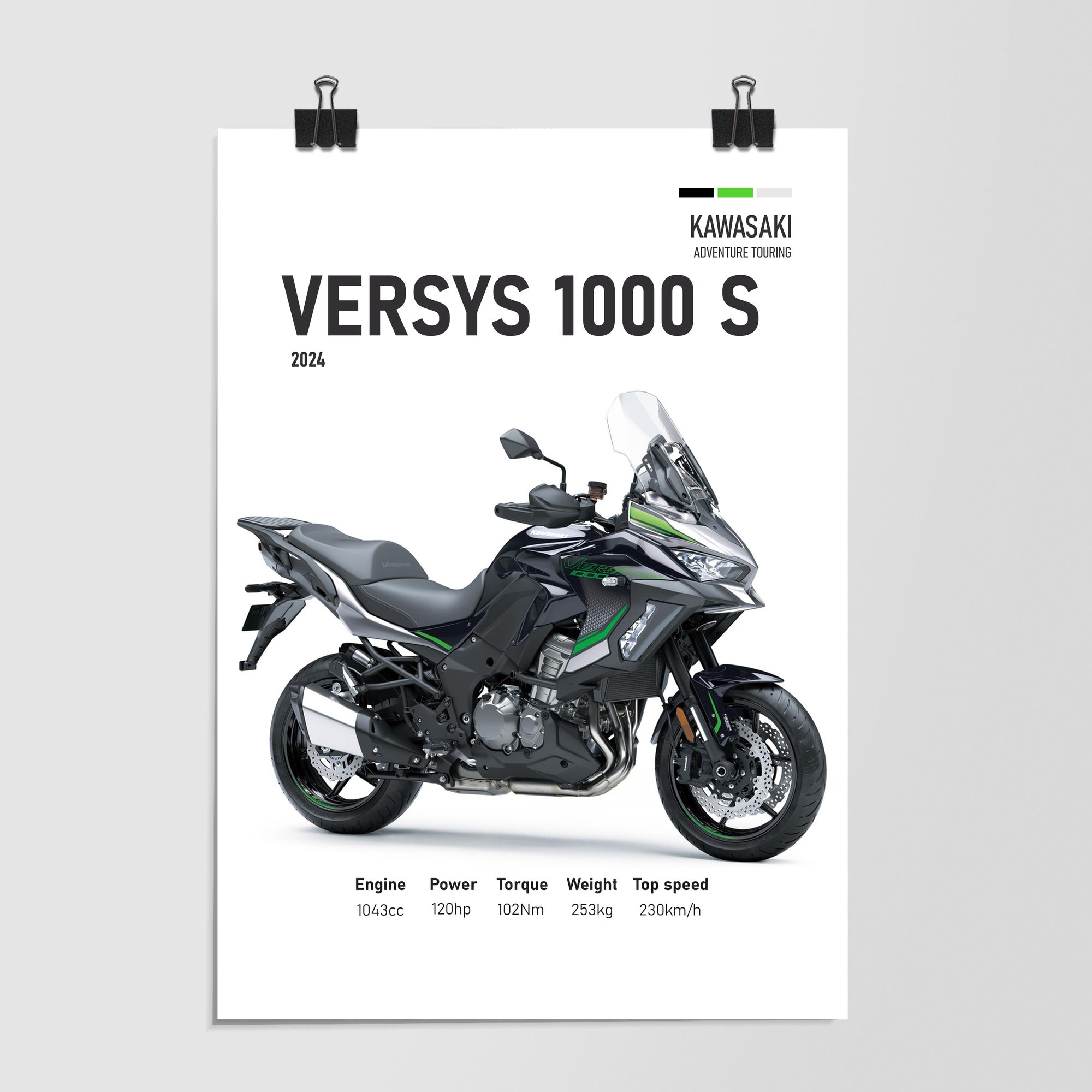 Kawasaki Versys 1000 S Adventure Tourer 2024 by Decalz