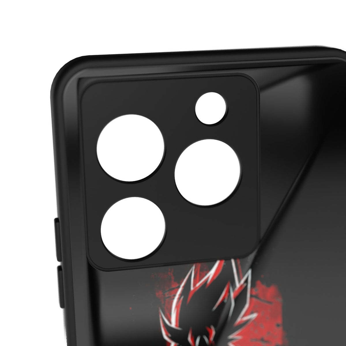 KiBurst printed metal phone case - camera close-up