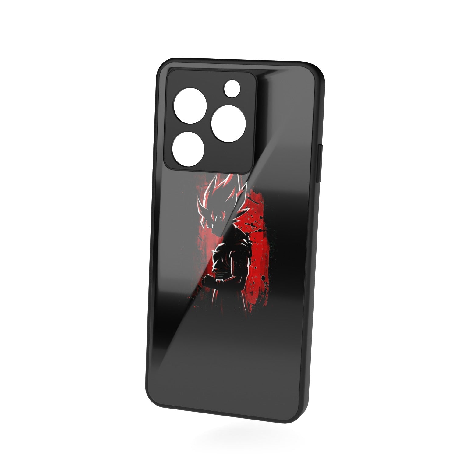 KiBurst printed metal phone case - floating back view