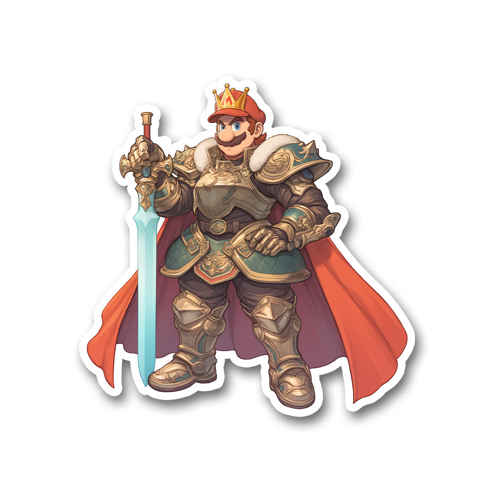 King Mario Fantasy Armor Sticker