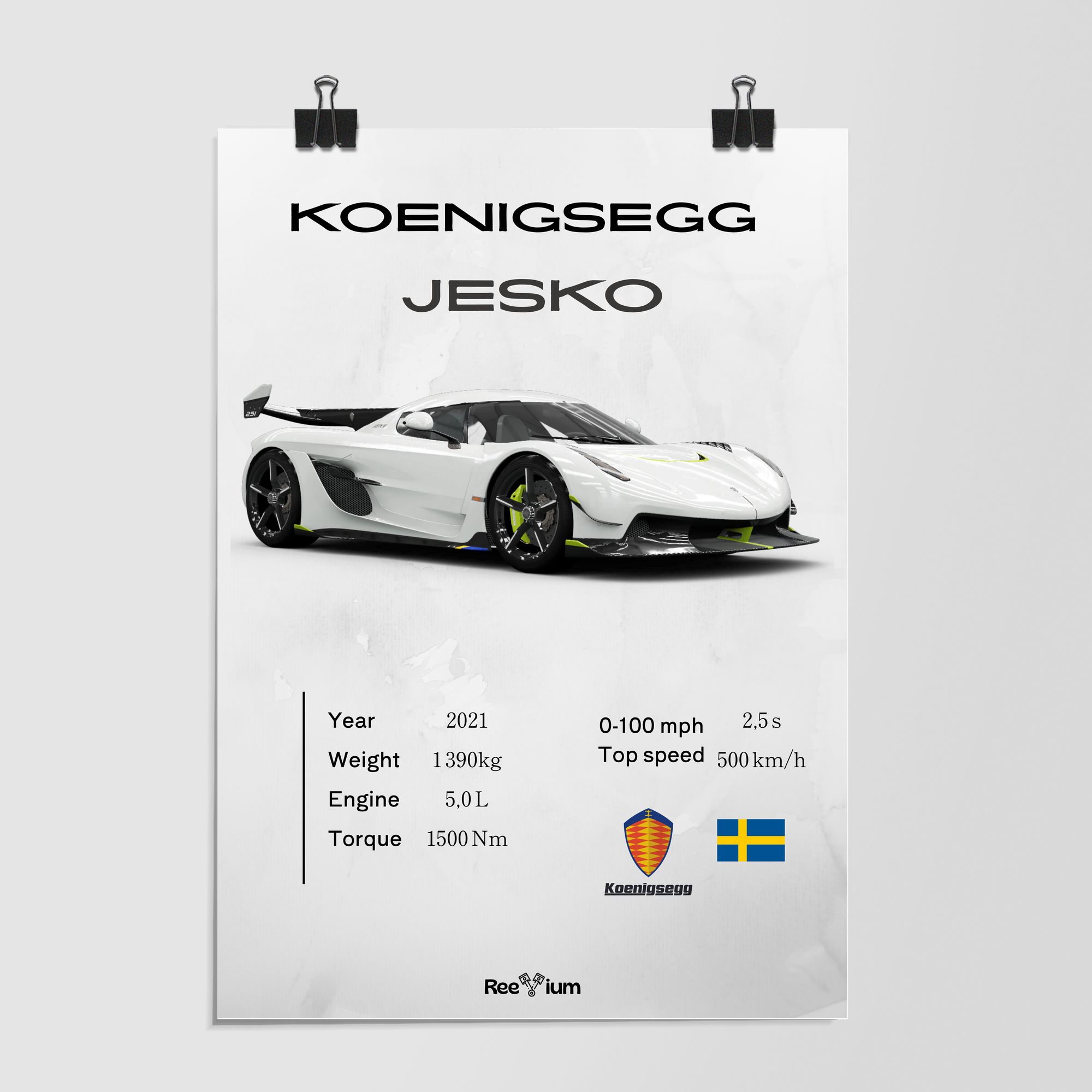 Koenigsegg Jesko White by Decalz