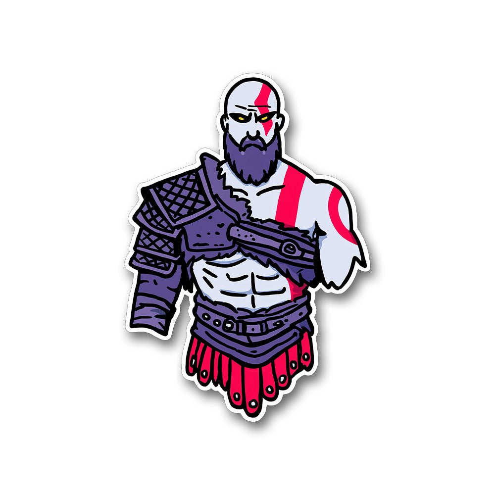 Kratos God Of War Warrior Sticker