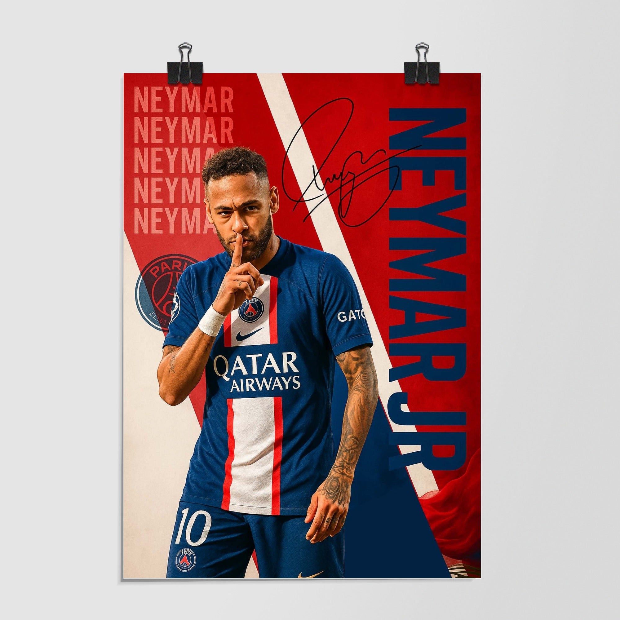 Kylian Mbappe Gray Portrait by Decalz