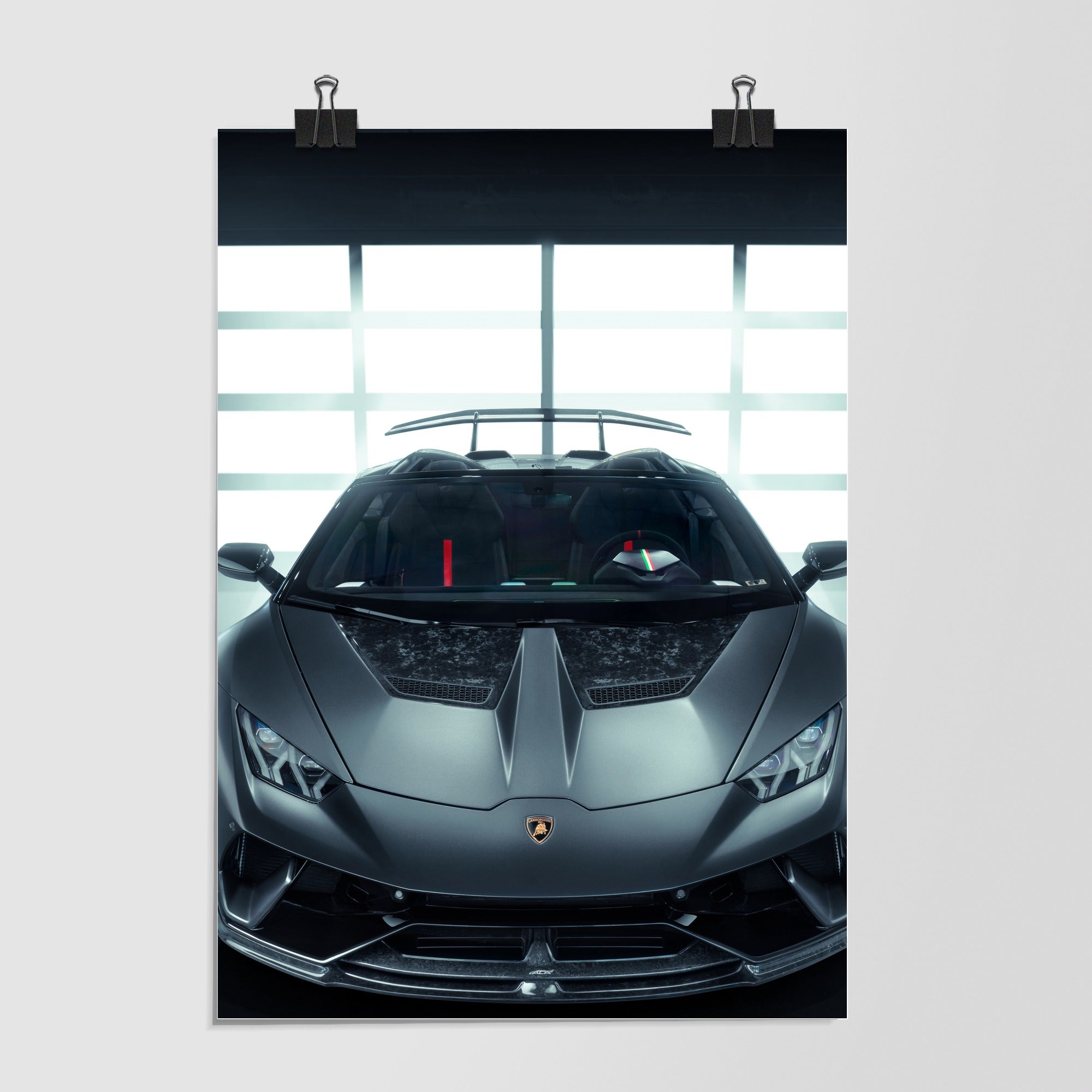 Lamborghini Huracan Dark Green Dramatic Lighting by Decalz
