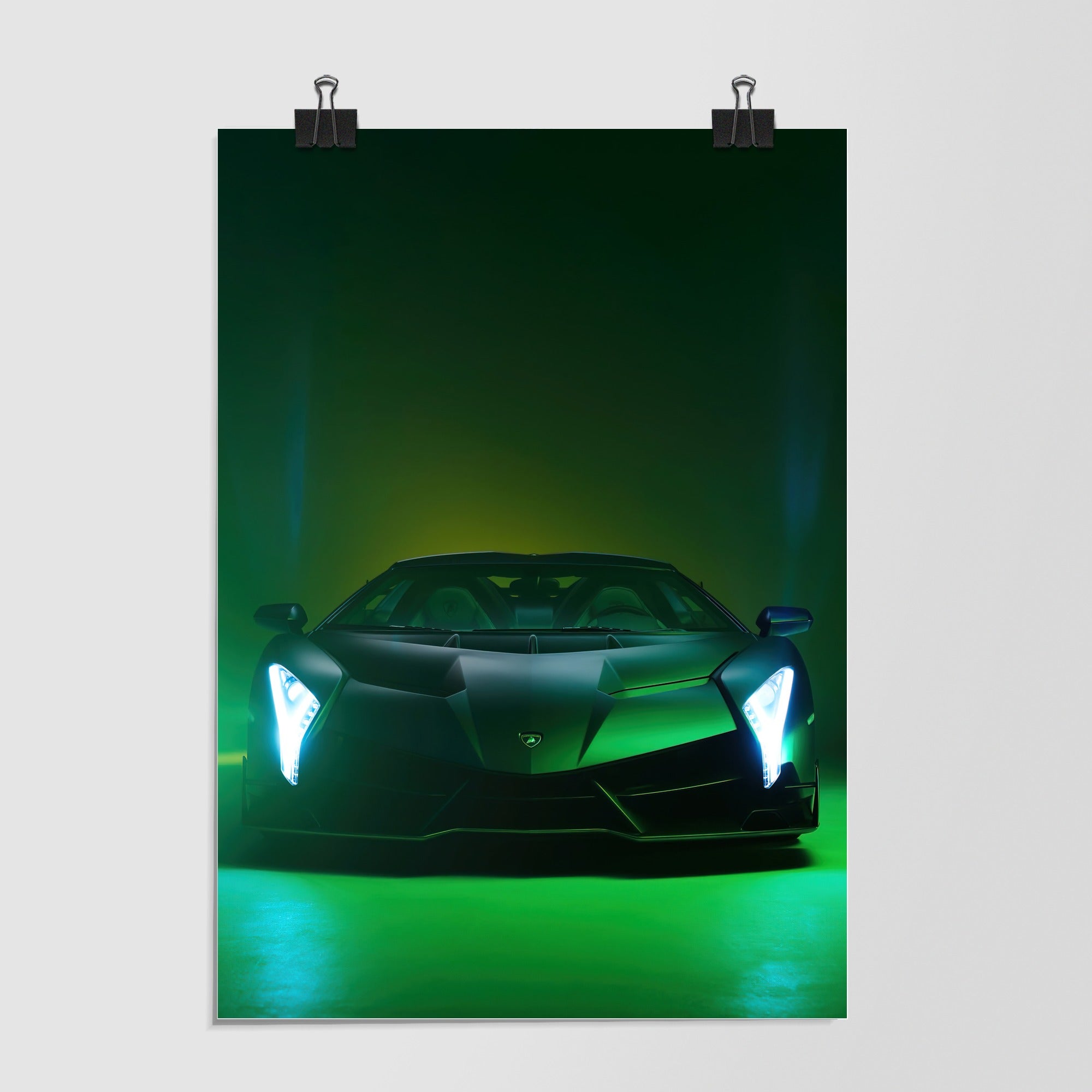 Lamborghini Veneno Black Night Scene by Decalz