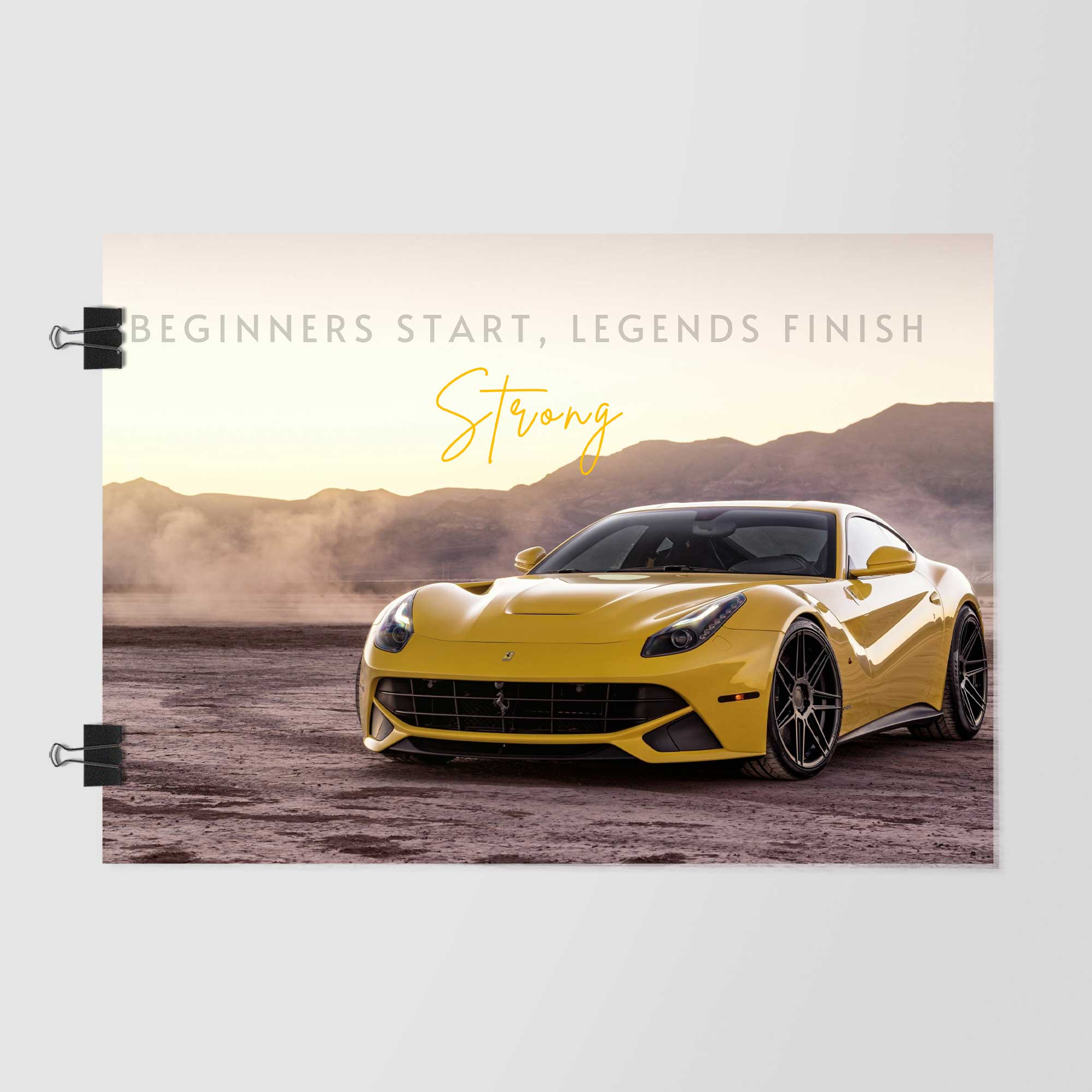 Legendary Finish Poster