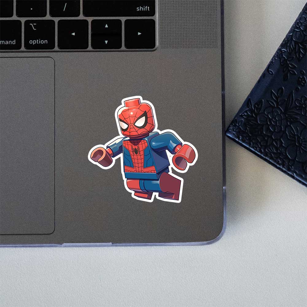 Lego Spiderman Figure Sticker