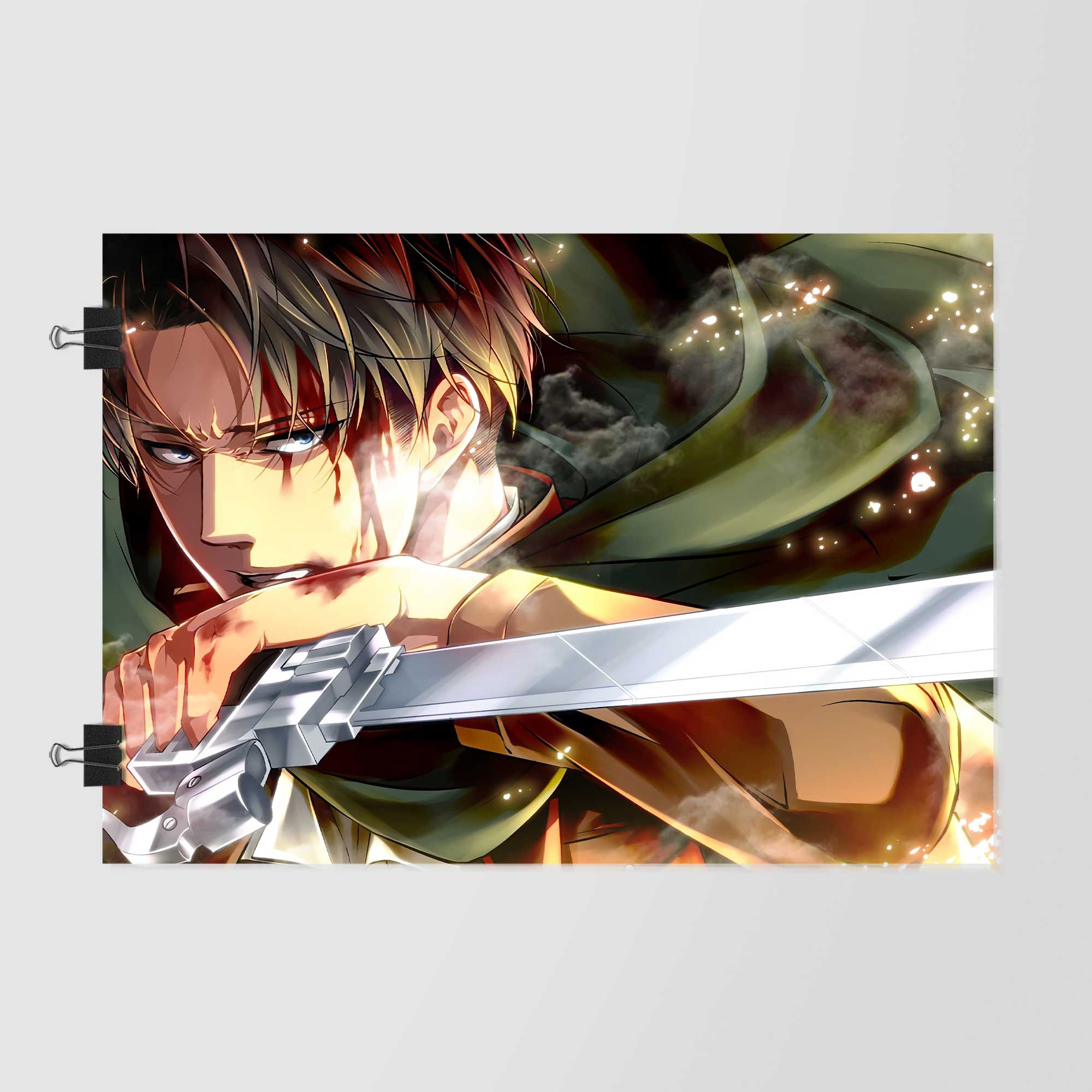 Levi's Crimson Battlefield Gaze Poster