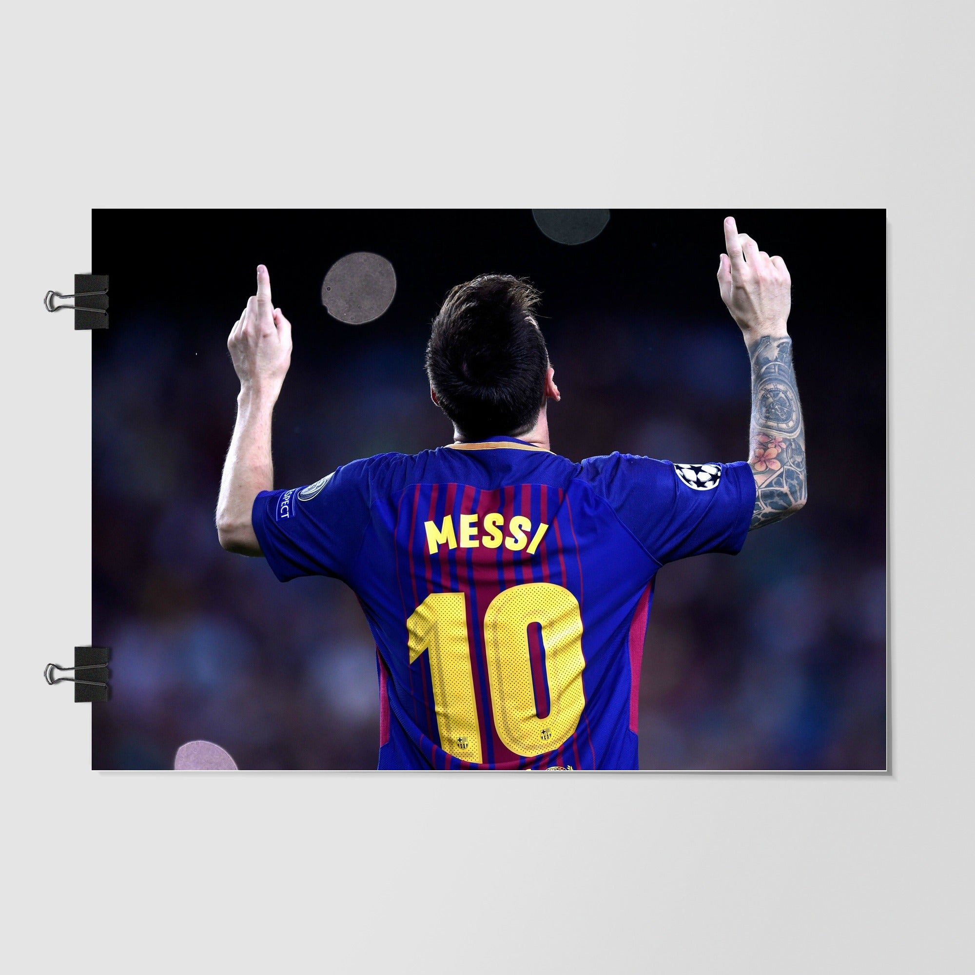 Lionel Messi Black Action Pose by Decalz