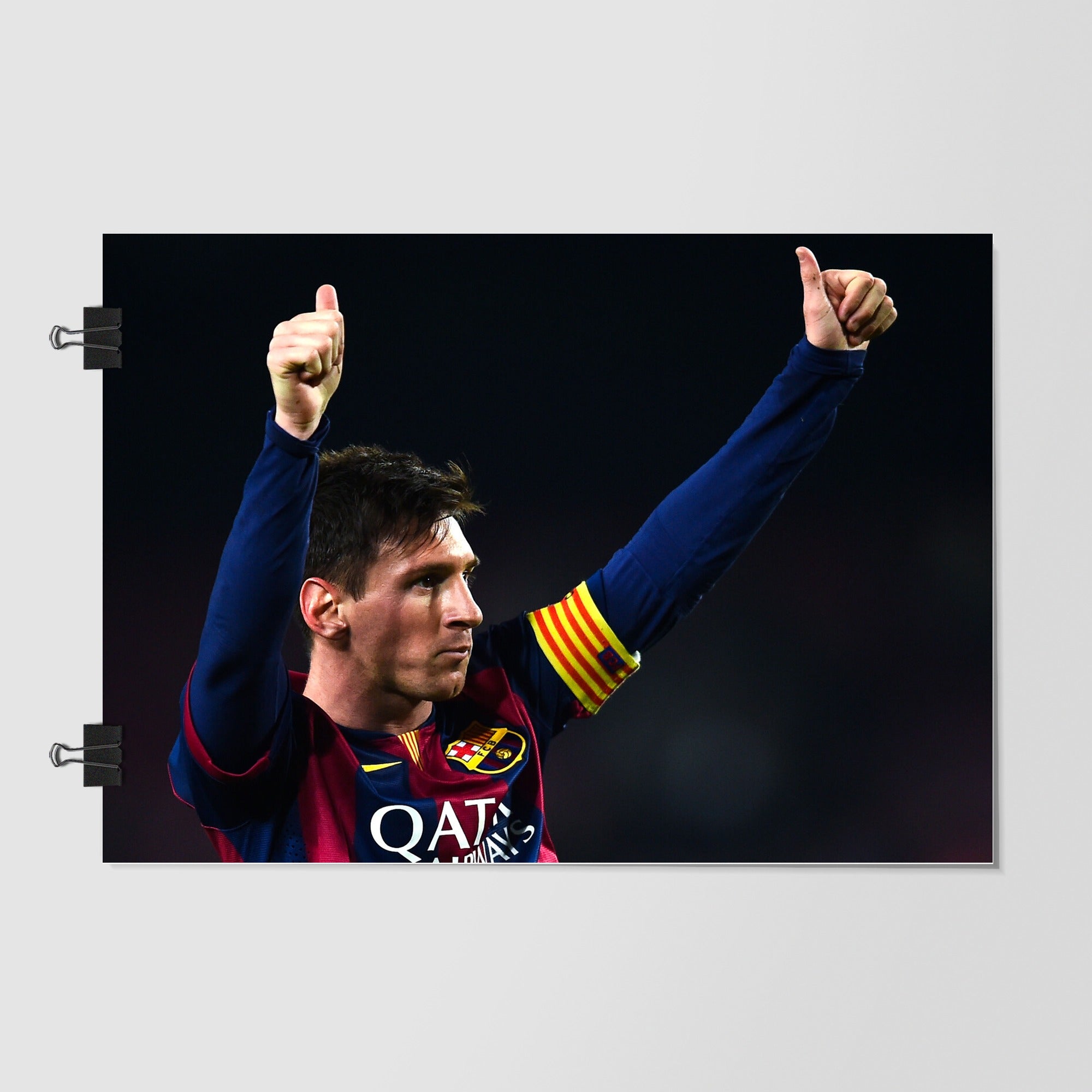 Lionel Messi Black Moody Lighting by Decalz