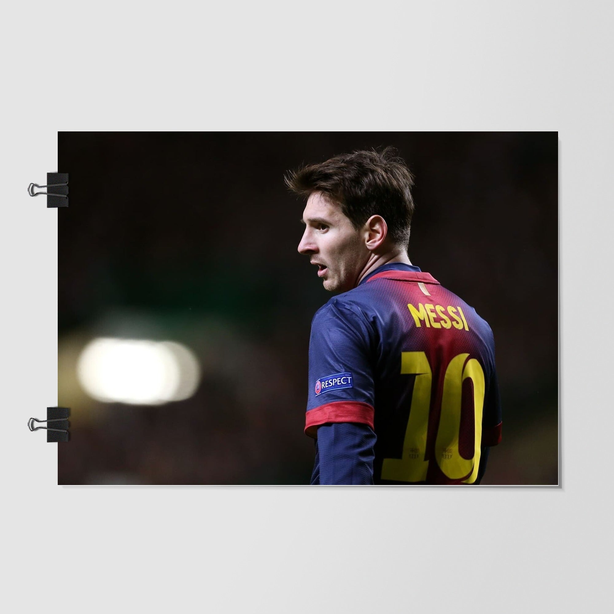 Lionel Messi Black Side Profile by Decalz